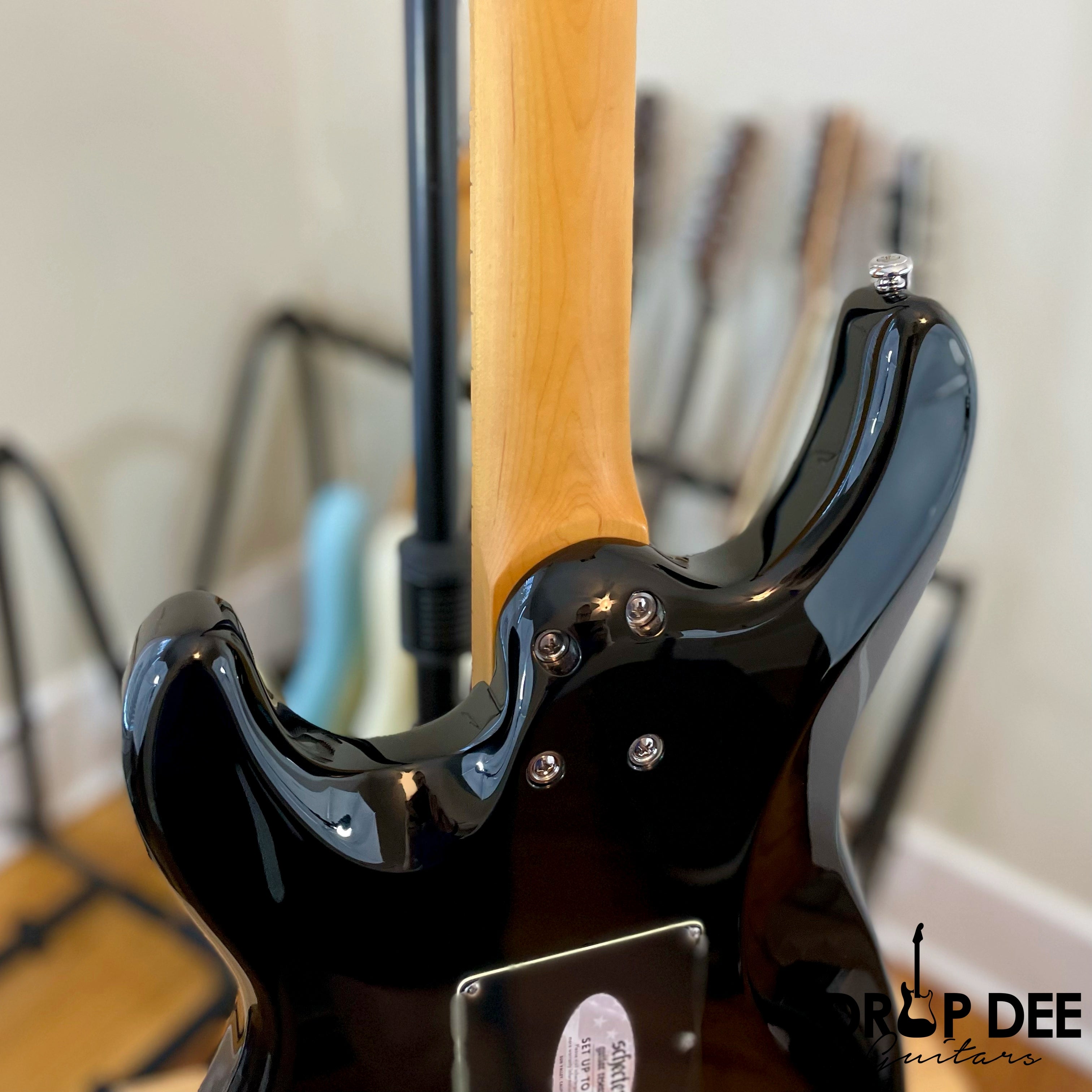 Schecter MV-6 Electric Guitar - Gloss Black