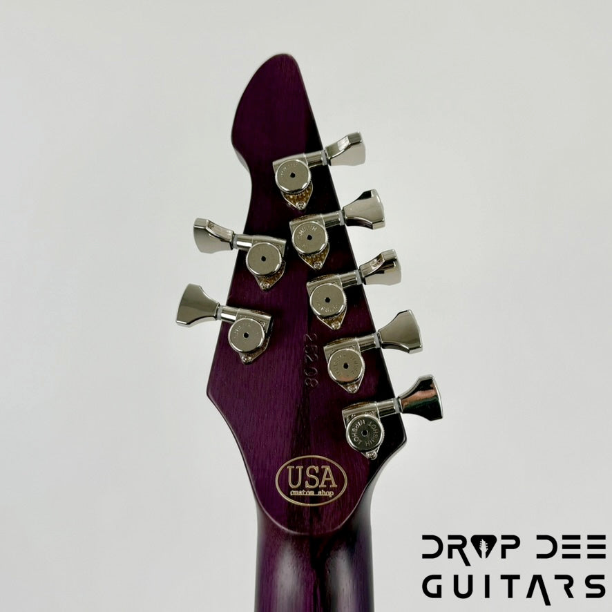 Dunable USA Custom Shop Asteroid 7 7-String Electric Guitar w/ Case - Trans Purple
