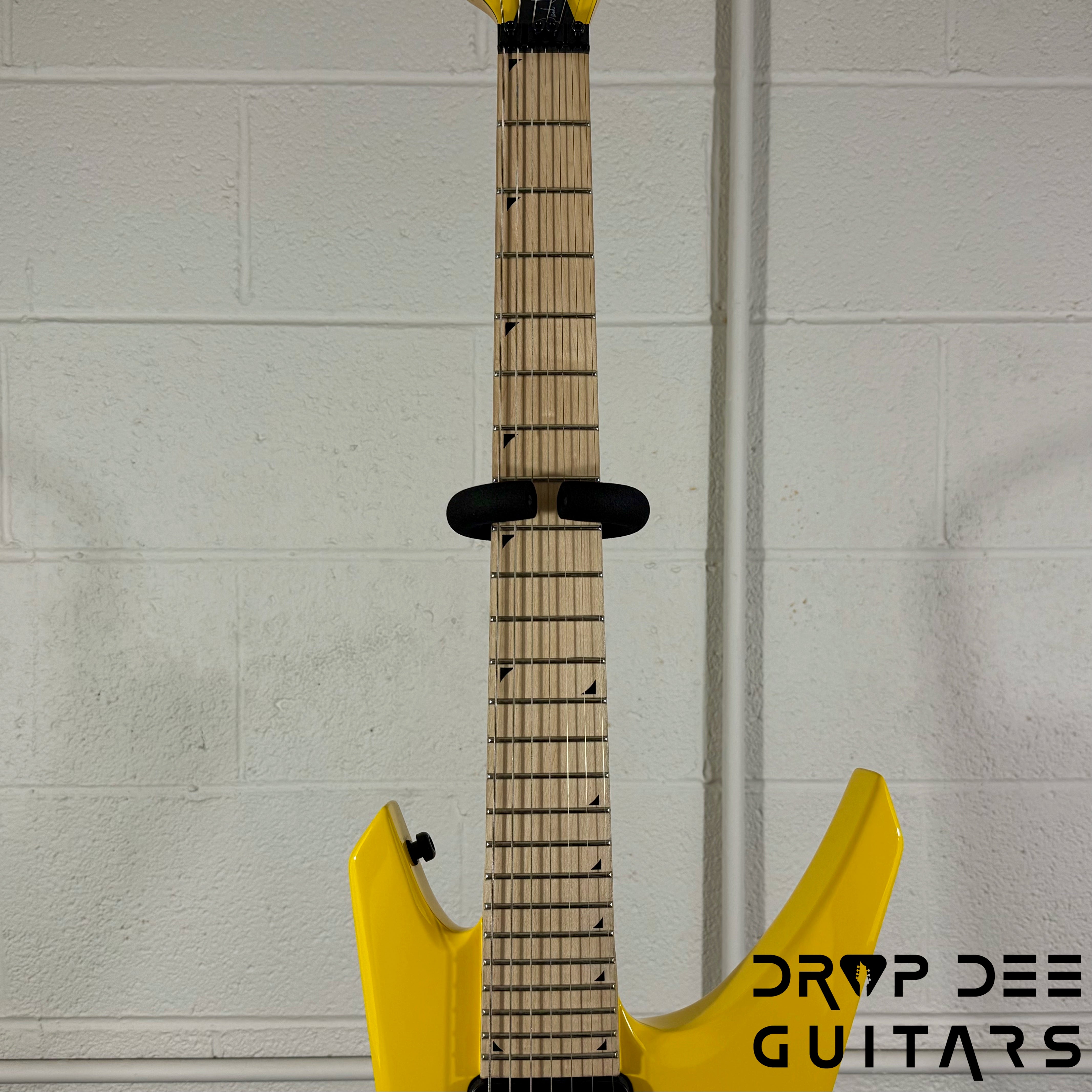 Jackson Pro Series Dave Davidson Signature WR7 Baritone 7-String Electric Guitar w/ Bag - Ferrari Yellow