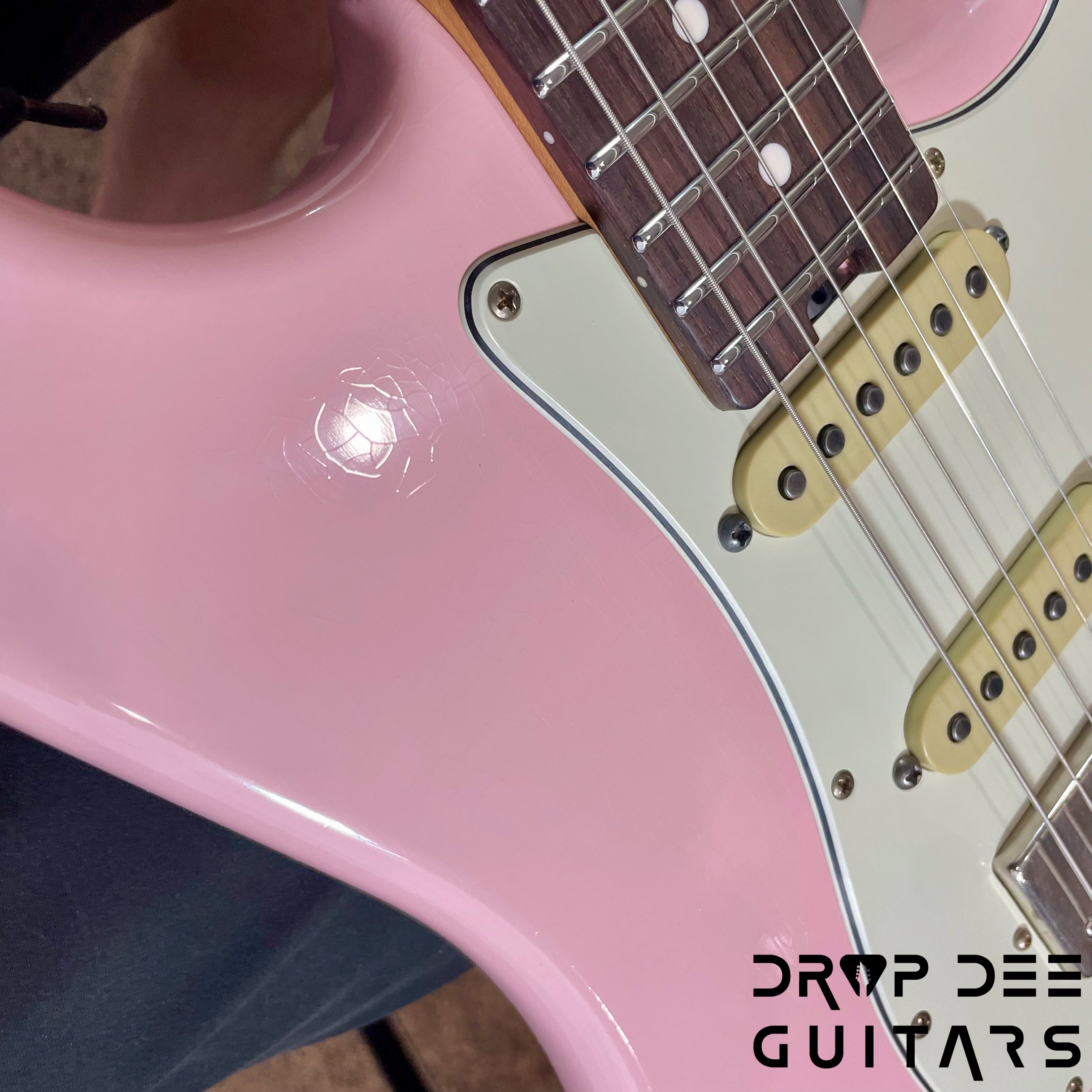 Schecter Custom Shop Traditional Wembley HSS Electric Guitar w/ Case - Shell Pink Aged Nitro