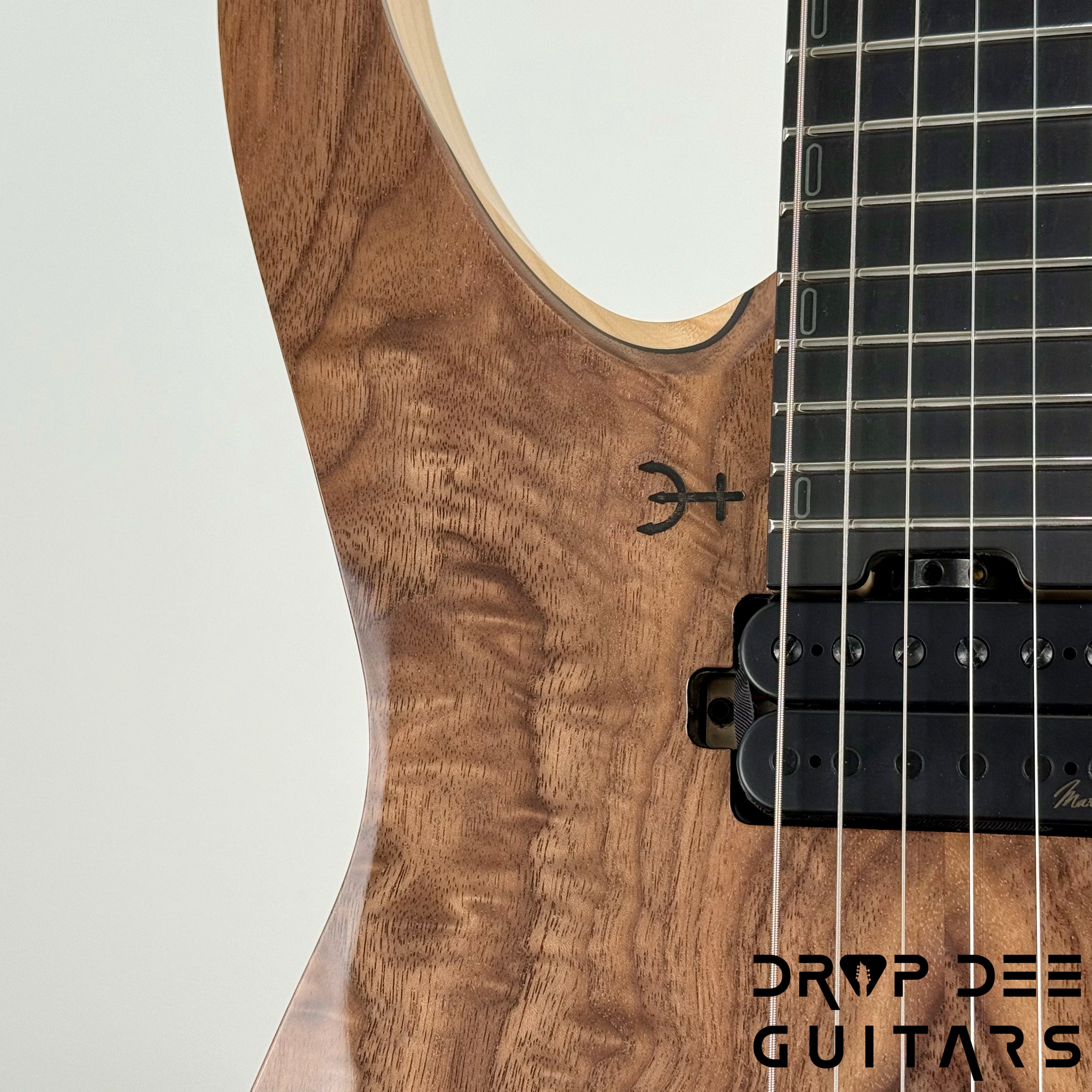 Infinia Neptune Headless Electric Guitar w/ Bag - Black Walnut