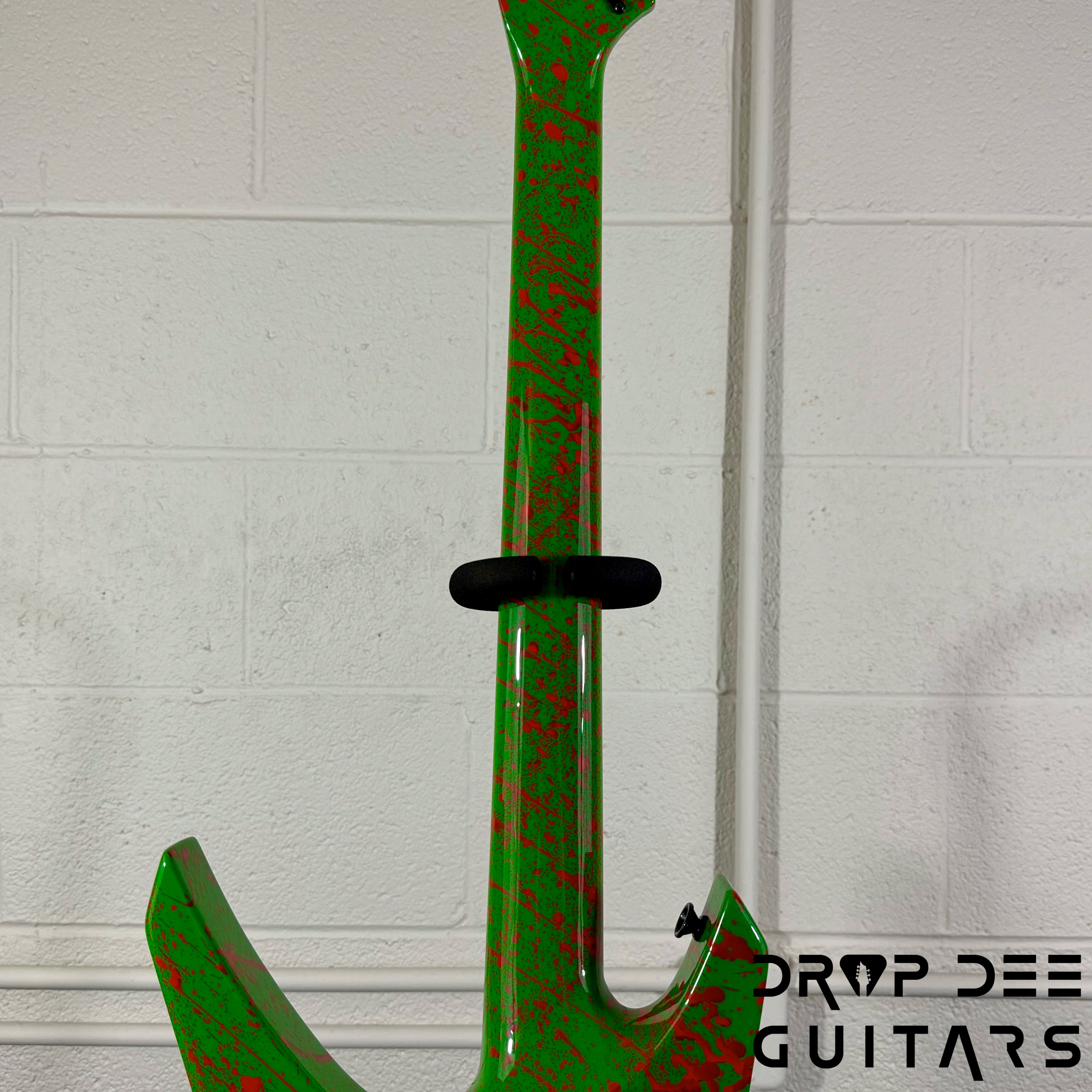 Jackson USA Custom Shop Special Edition Warrior Electric Guitar w/ Case - Slime Time Splatter