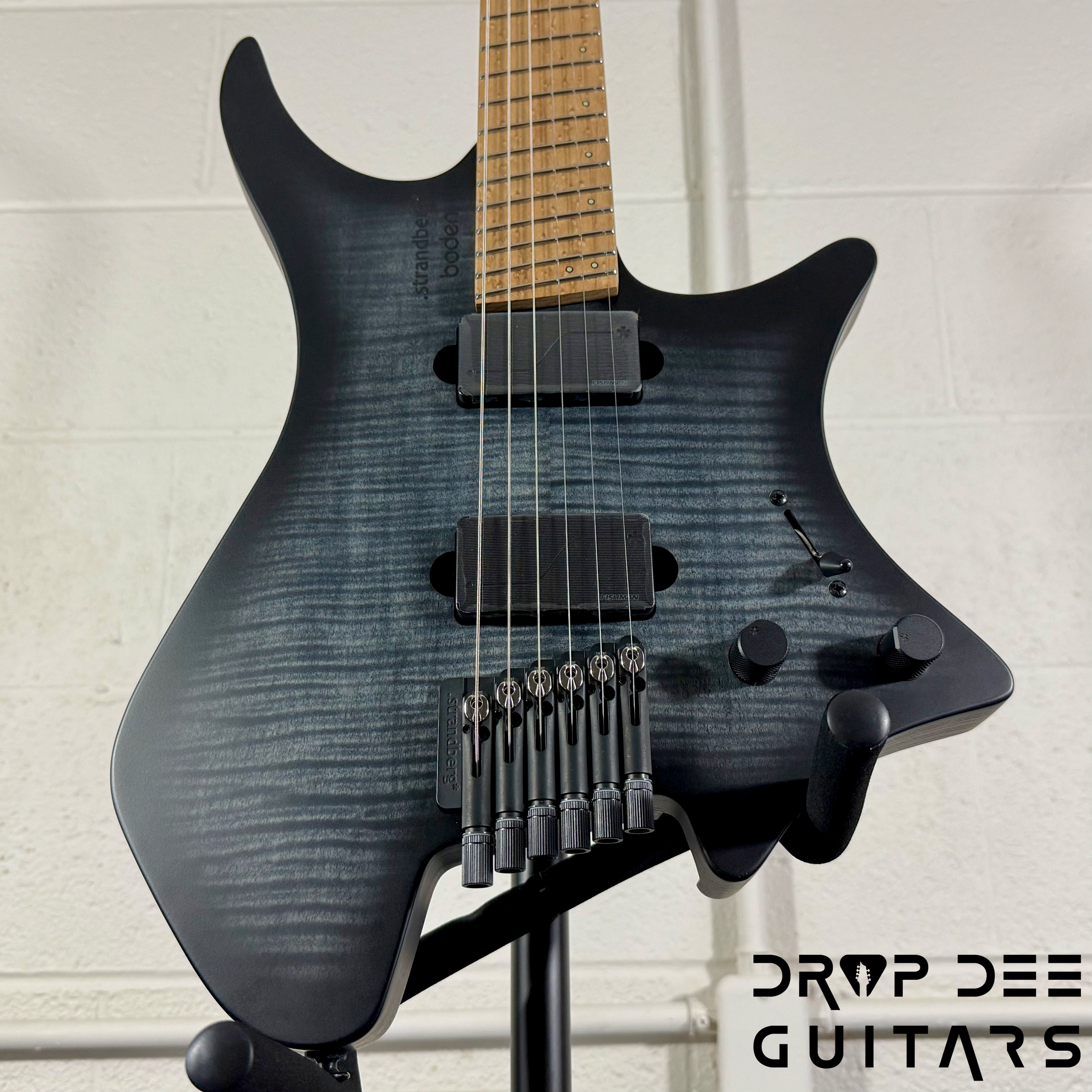 Strandberg Boden Original N2.6 Multiscale Headless Electric Guitar w/ Bag - Black Denim Burst Satin