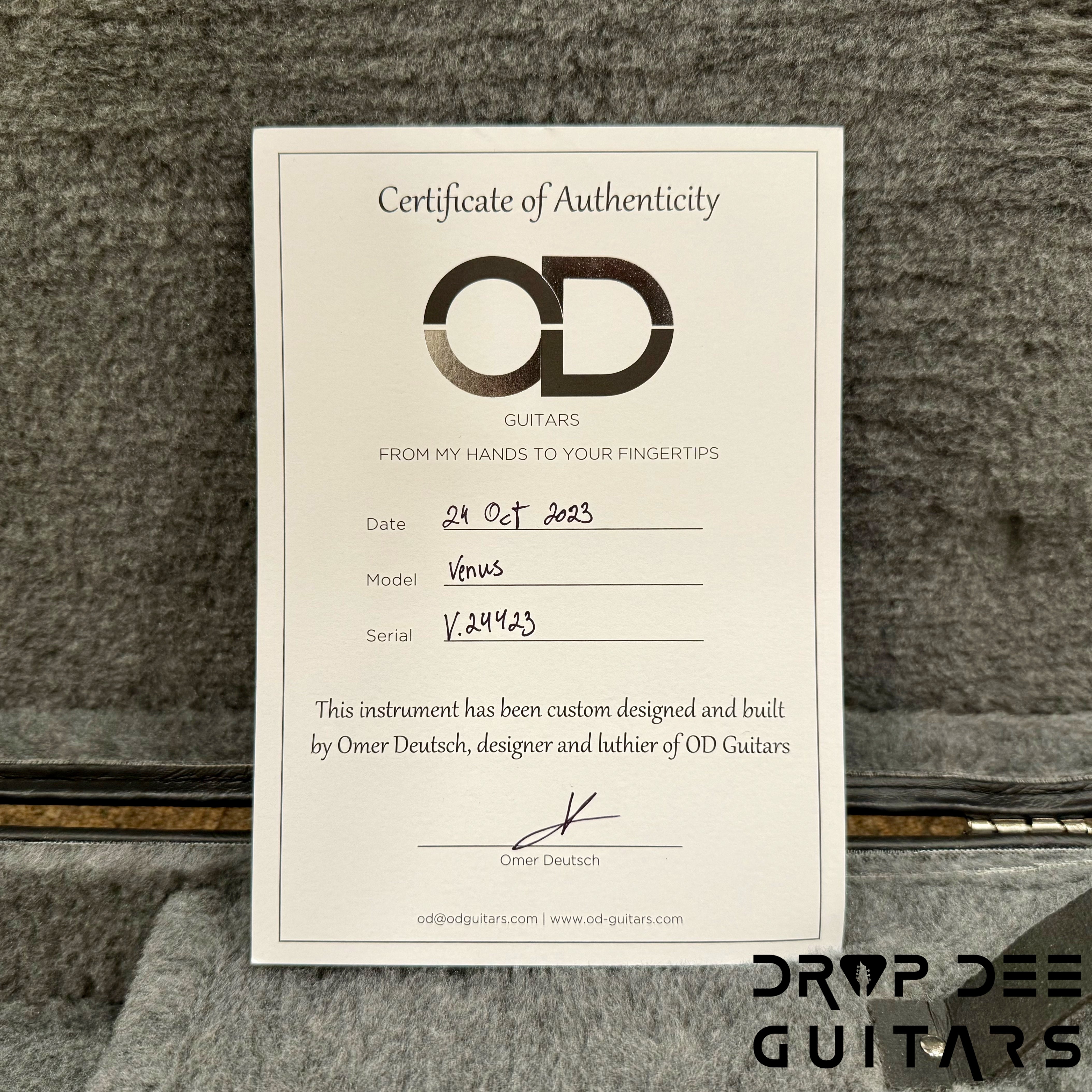 OD Guitars Venus Electric Guitar w/ Case - Natural