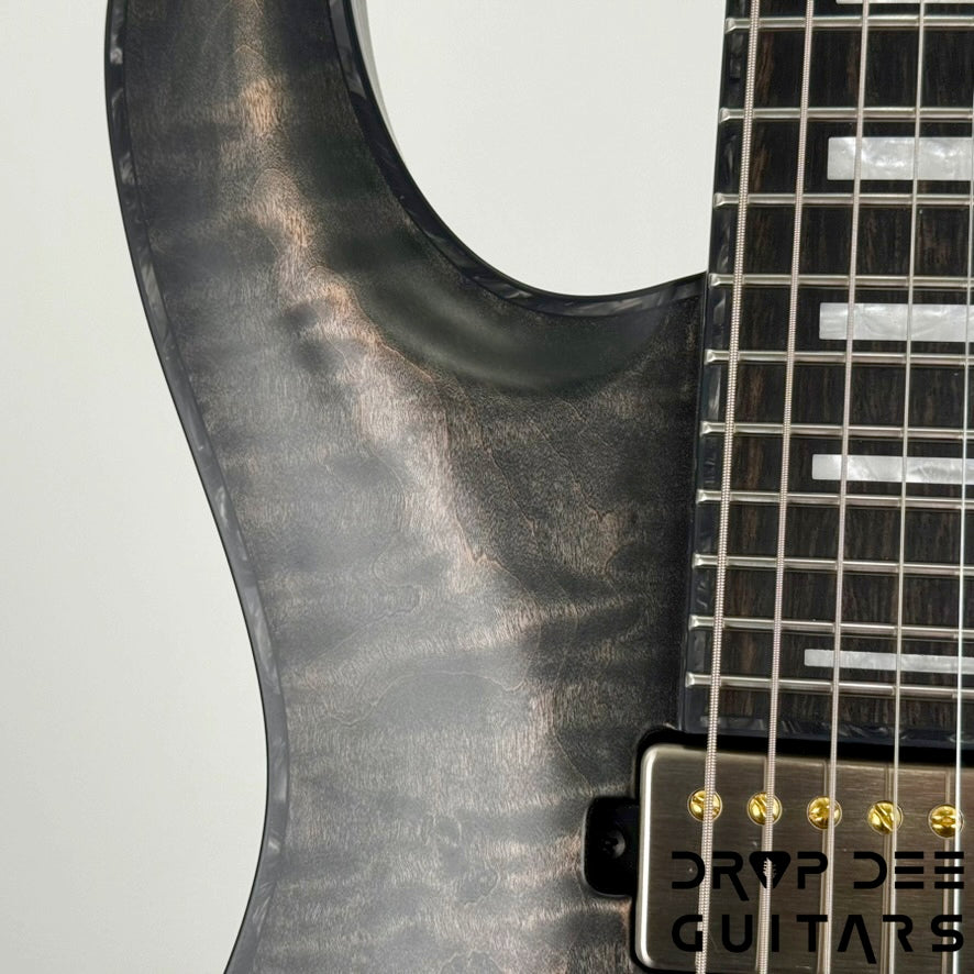 Mayones Regius Core 7 7-String Electric Guitar w/ Case - Antique Black Matt