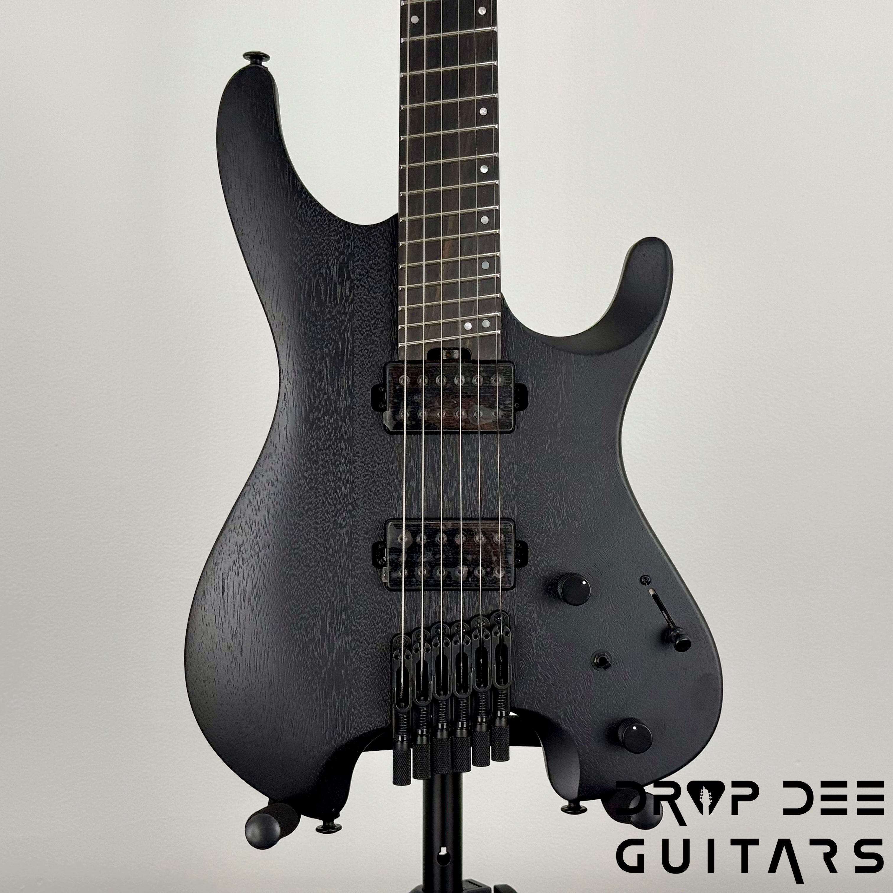 Ibanez Q Series QX52B Multiscale Headless Electric Guitar w/ Bag - Weathered Black