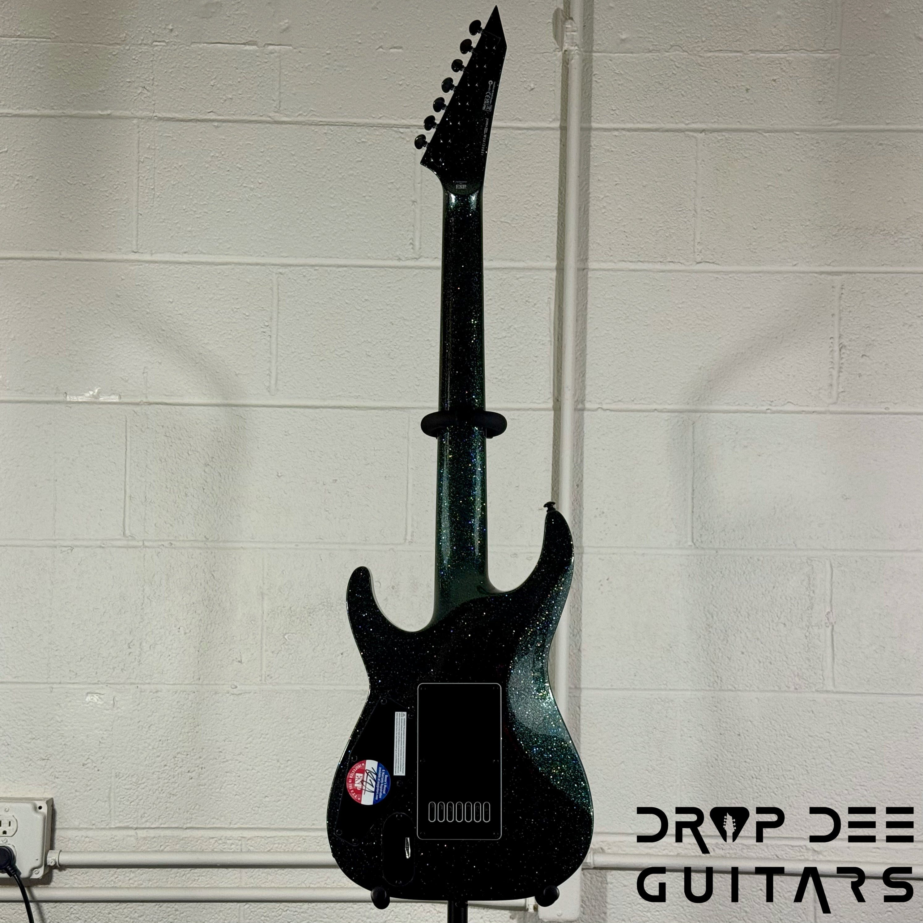 ESP LTD M-1007 Baritone Evertune 7-String Electric Guitar w/ Bag - Granite Sparkle