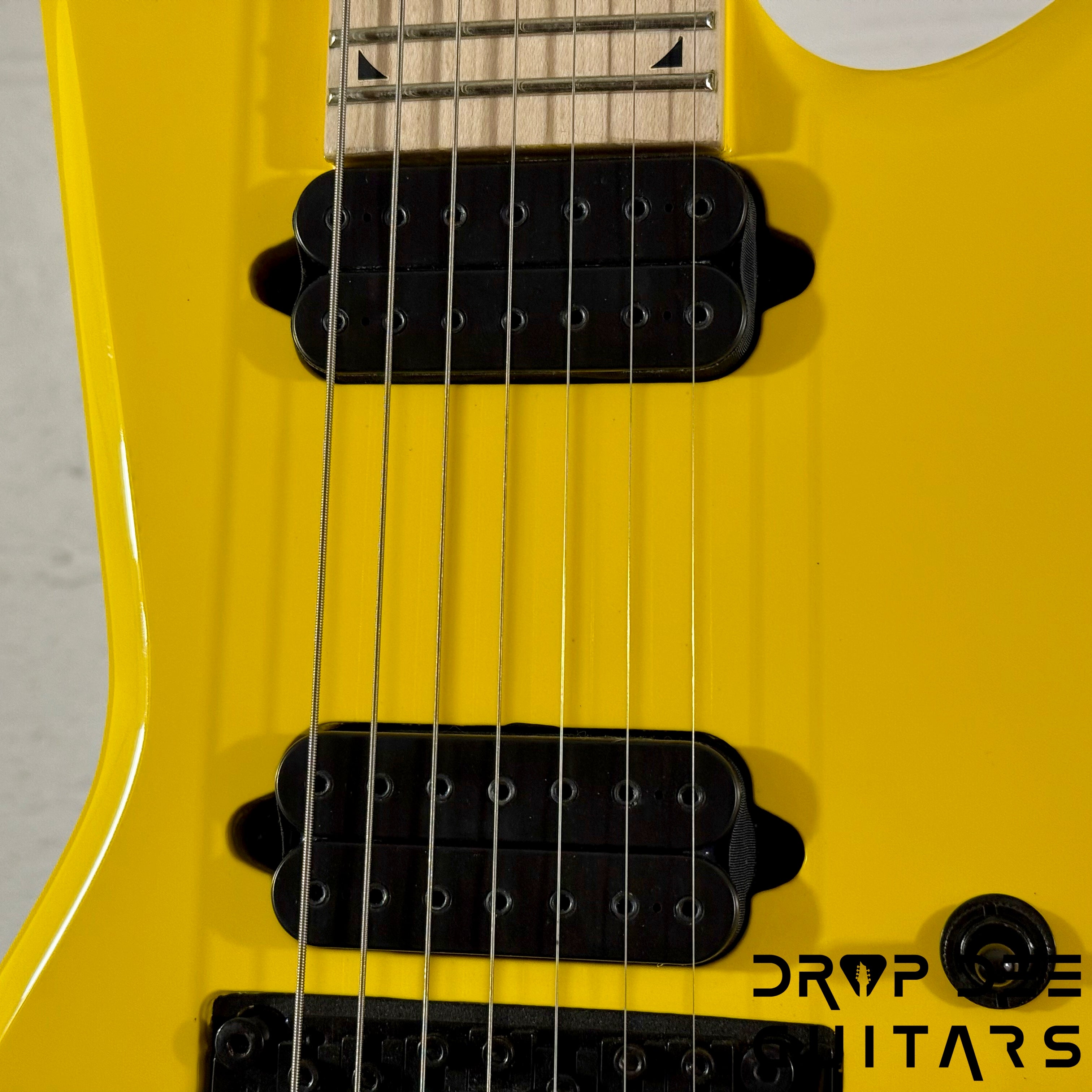 Jackson Pro Series Dave Davidson Signature WR7 Baritone 7-String Electric Guitar w/ Bag - Ferrari Yellow