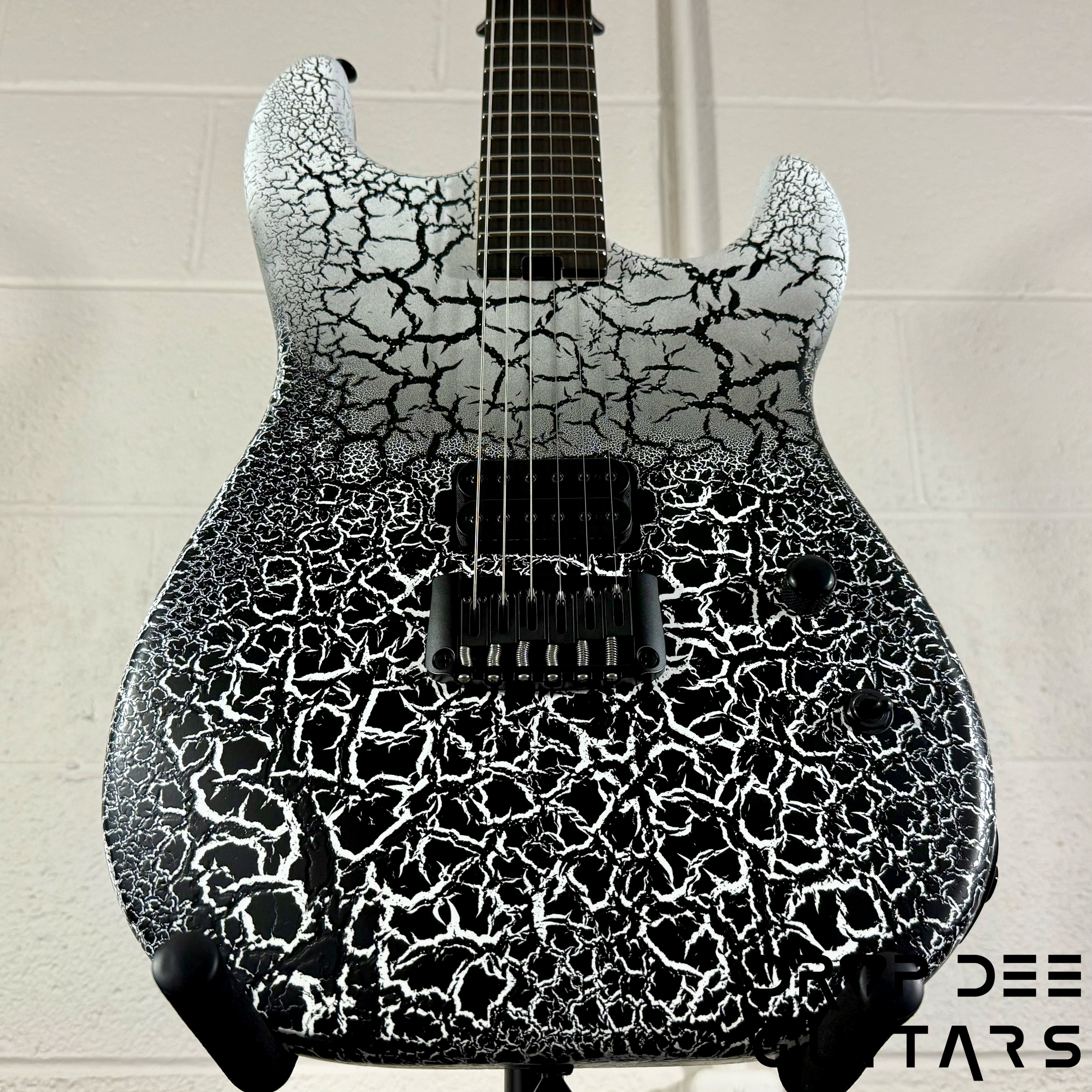 Schecter USA Custom Shop John Browne Signature Zenith Electric Guitar w/ Case - Fracture White