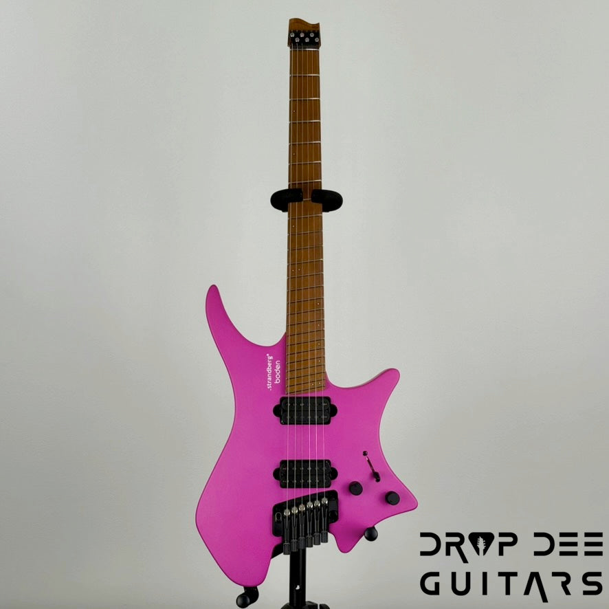 Strandberg Boden Standard N2.6T Tremolo Multiscale Headless Electric Guitar w/ Bag - Electric Fuchsia Metallic