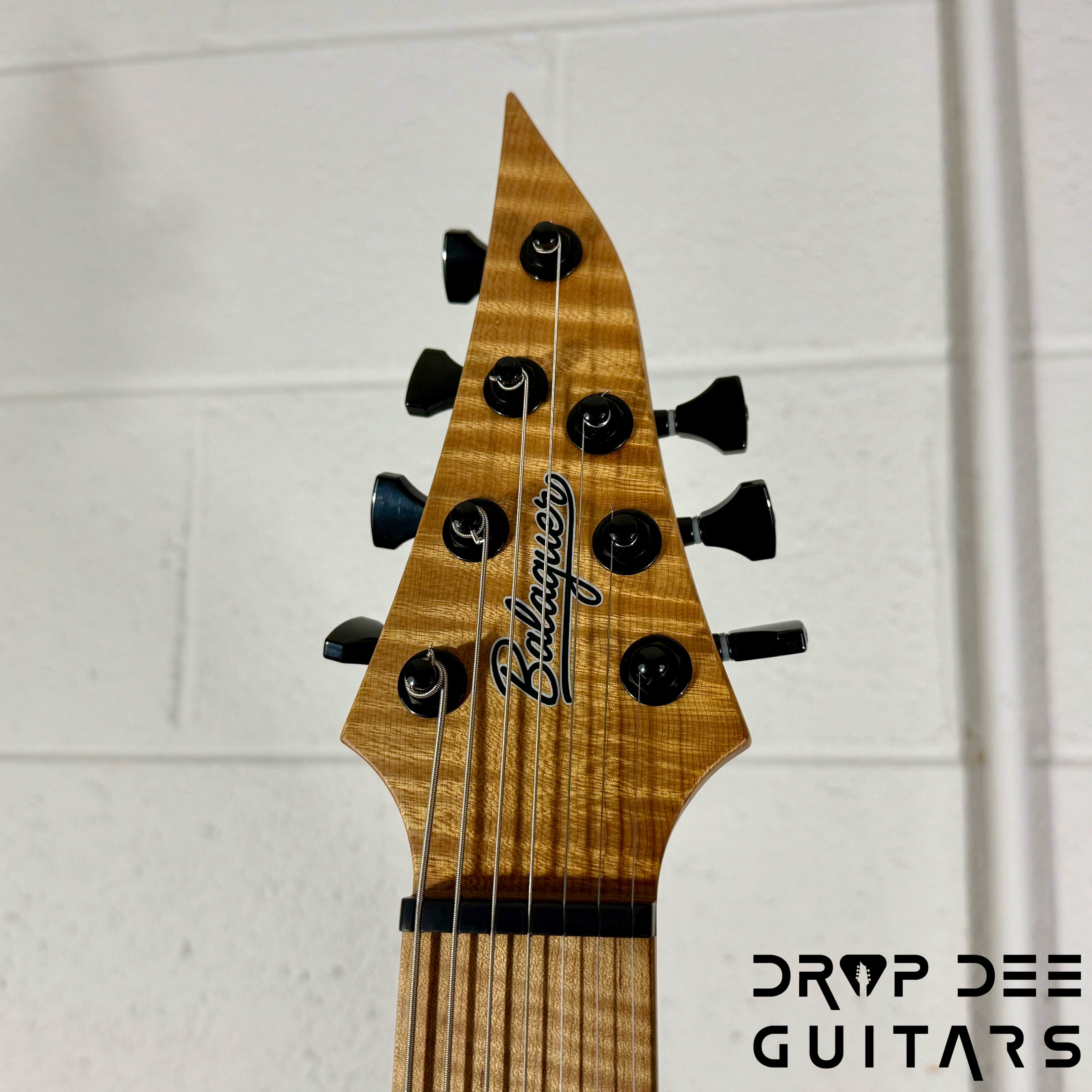 Balaguer USA Series Seraph Modern 7 Baritone 7-String Electric Guitar w/ Case (824) - Gloss Metallic Rose Gold