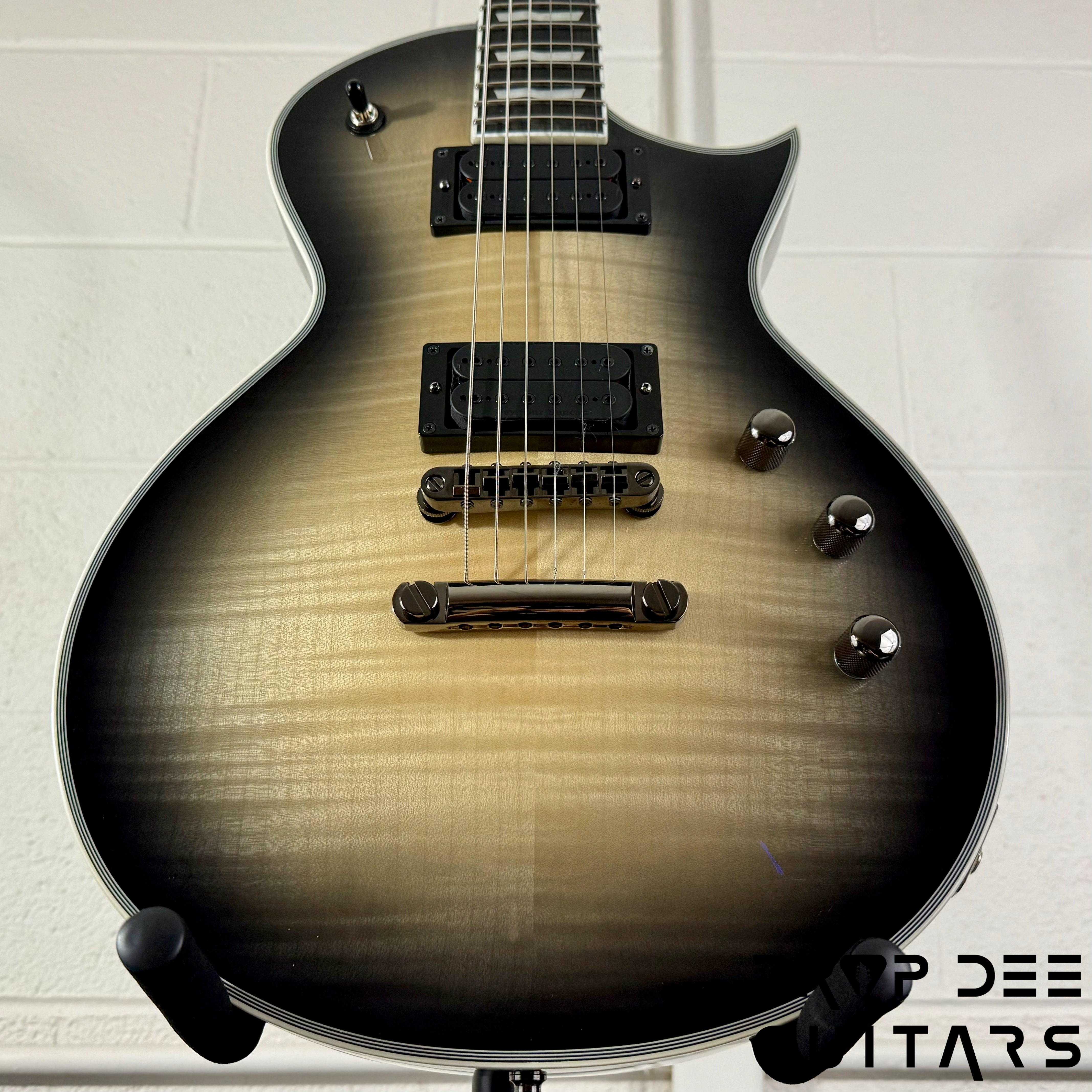 ESP E-II Eclipse FM Electric Guitar/ Case - Black Natural Burst