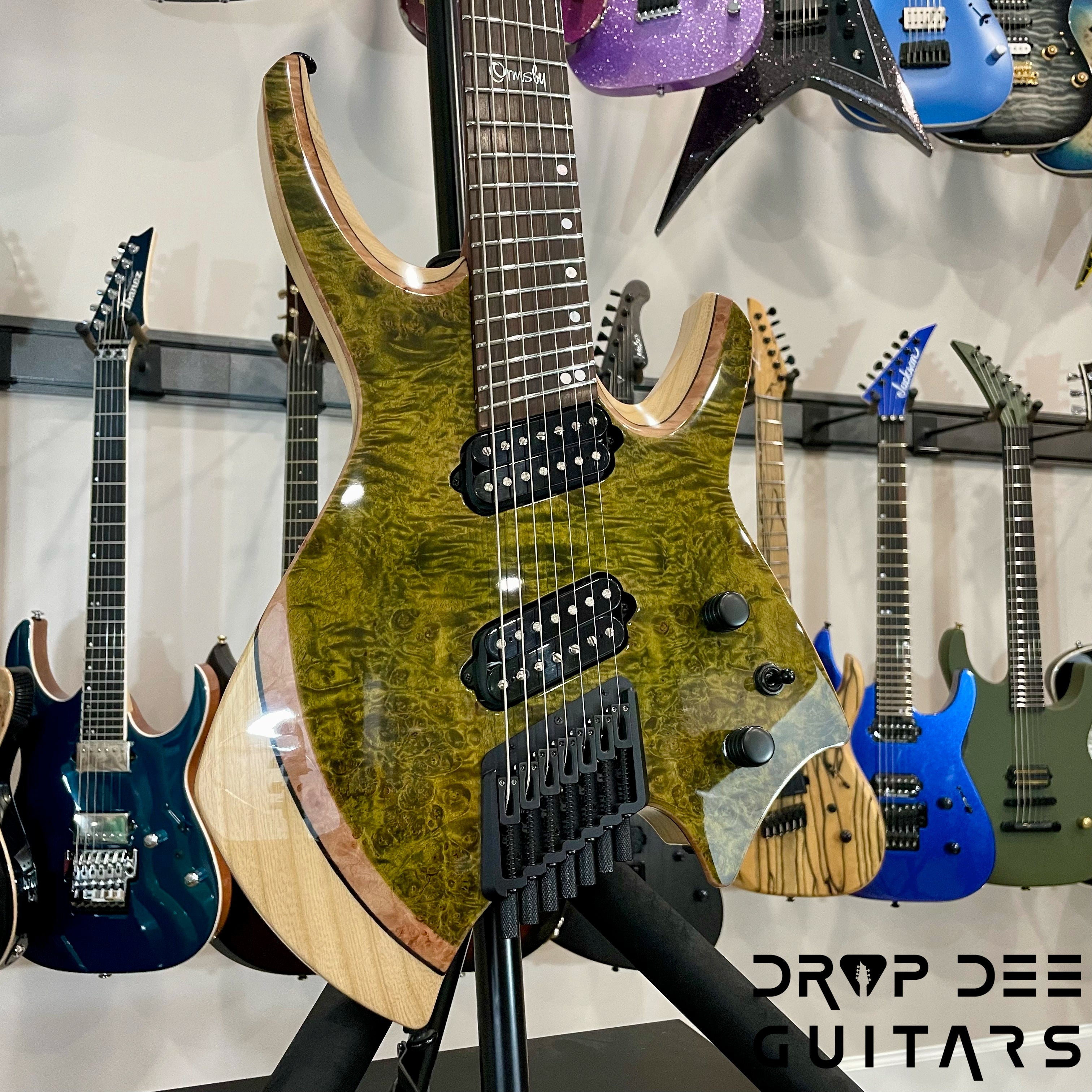 Ormsby Custom Shop Goliath Multiscale 7-String Electric Guitar w/ Bag - Green
