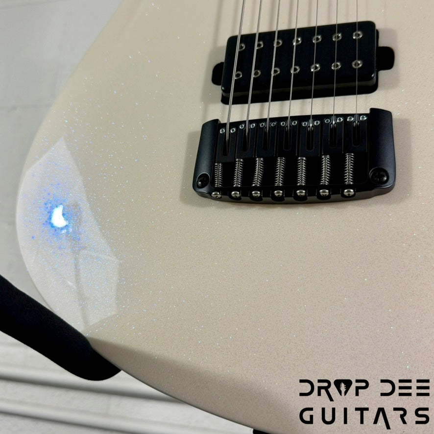Balaguer USA Series Seraph Modern 7 Baritone 7-String Electric Guitar w/ Case (1224) - Gloss Metallic Jewel