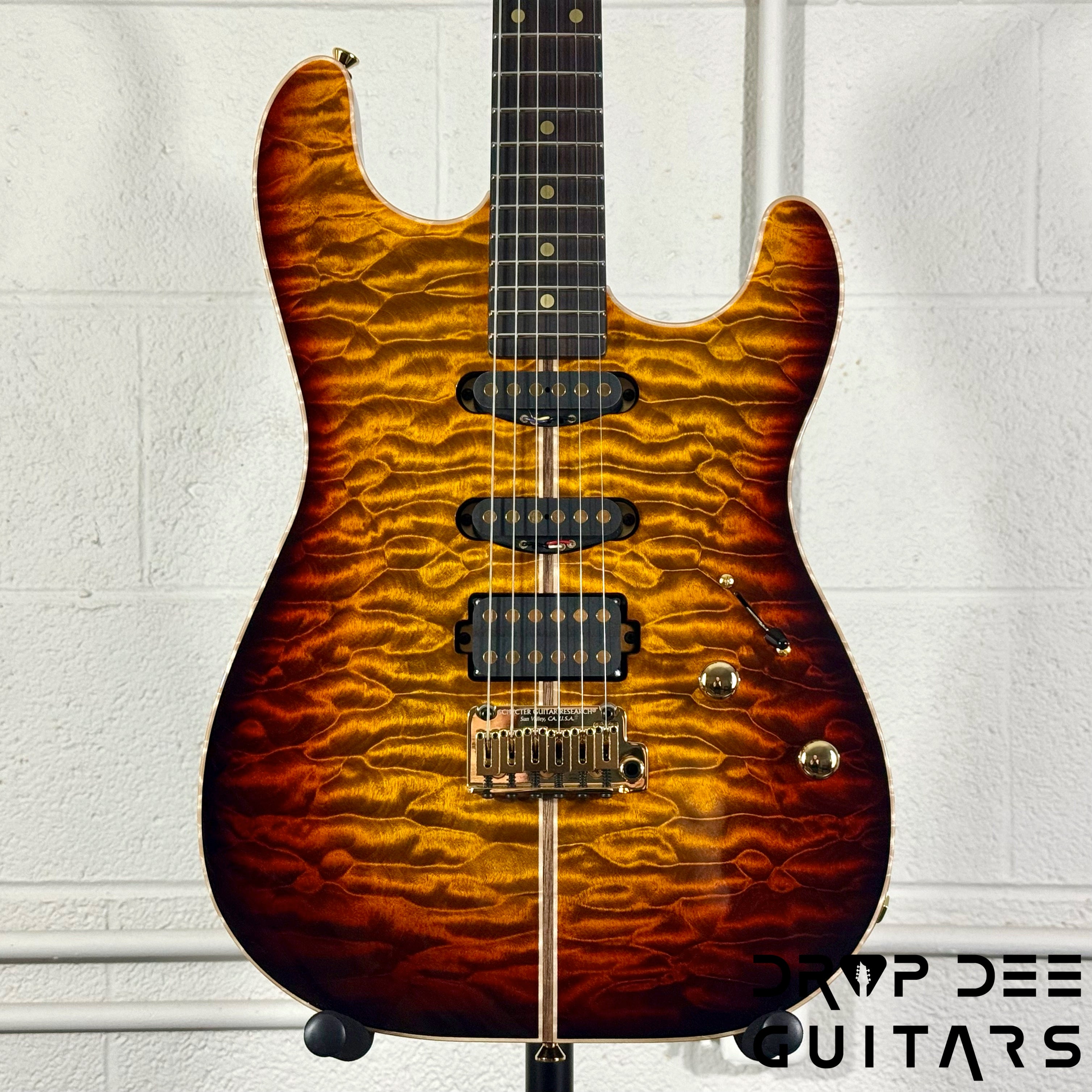 Schecter USA Custom Shop CET 50th Anniversary Electric Guitar w/ Case - Golden Anniversary