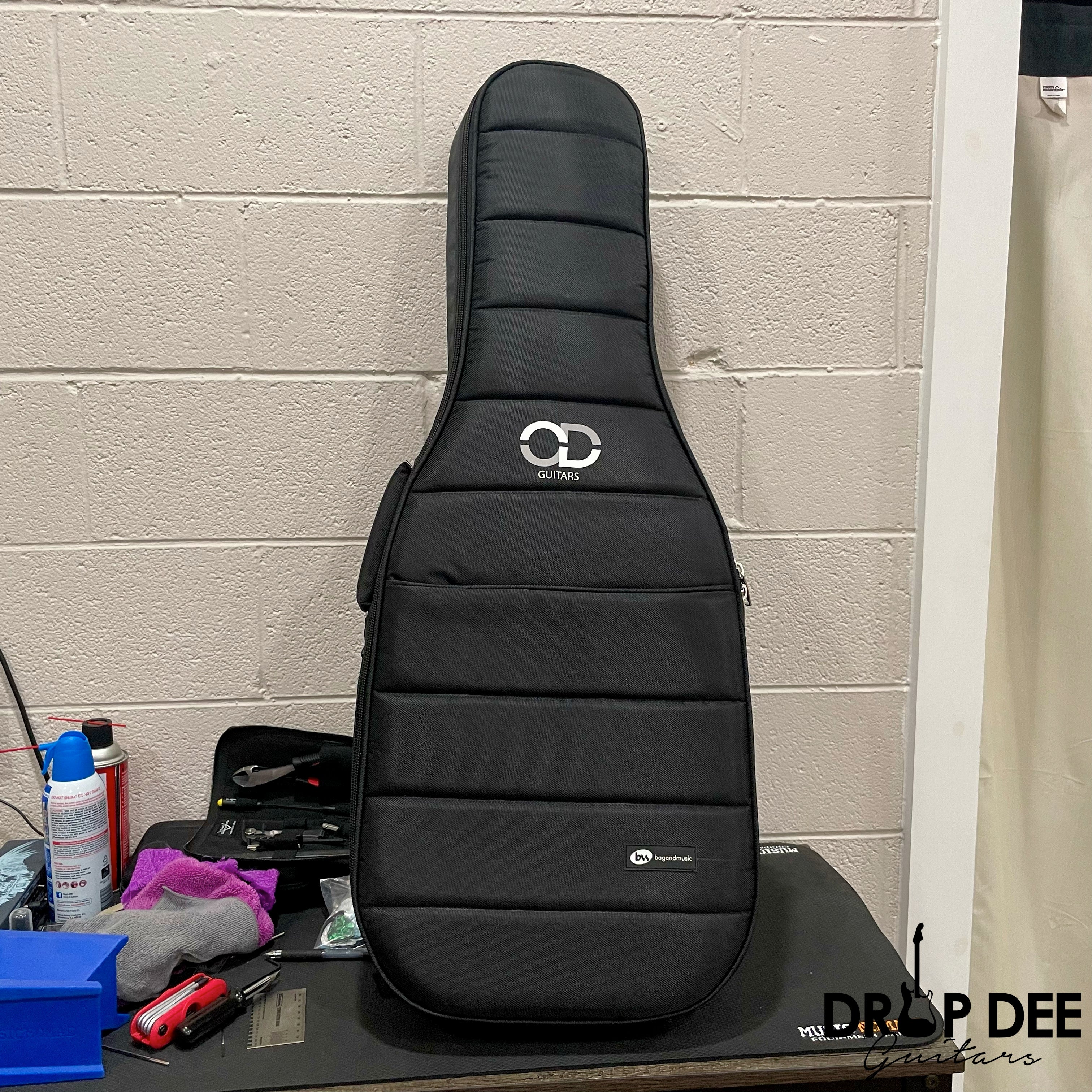 OD Guitars Minerva Headless Multi-Scale Electric Guitar w/ Case - Mid Burst