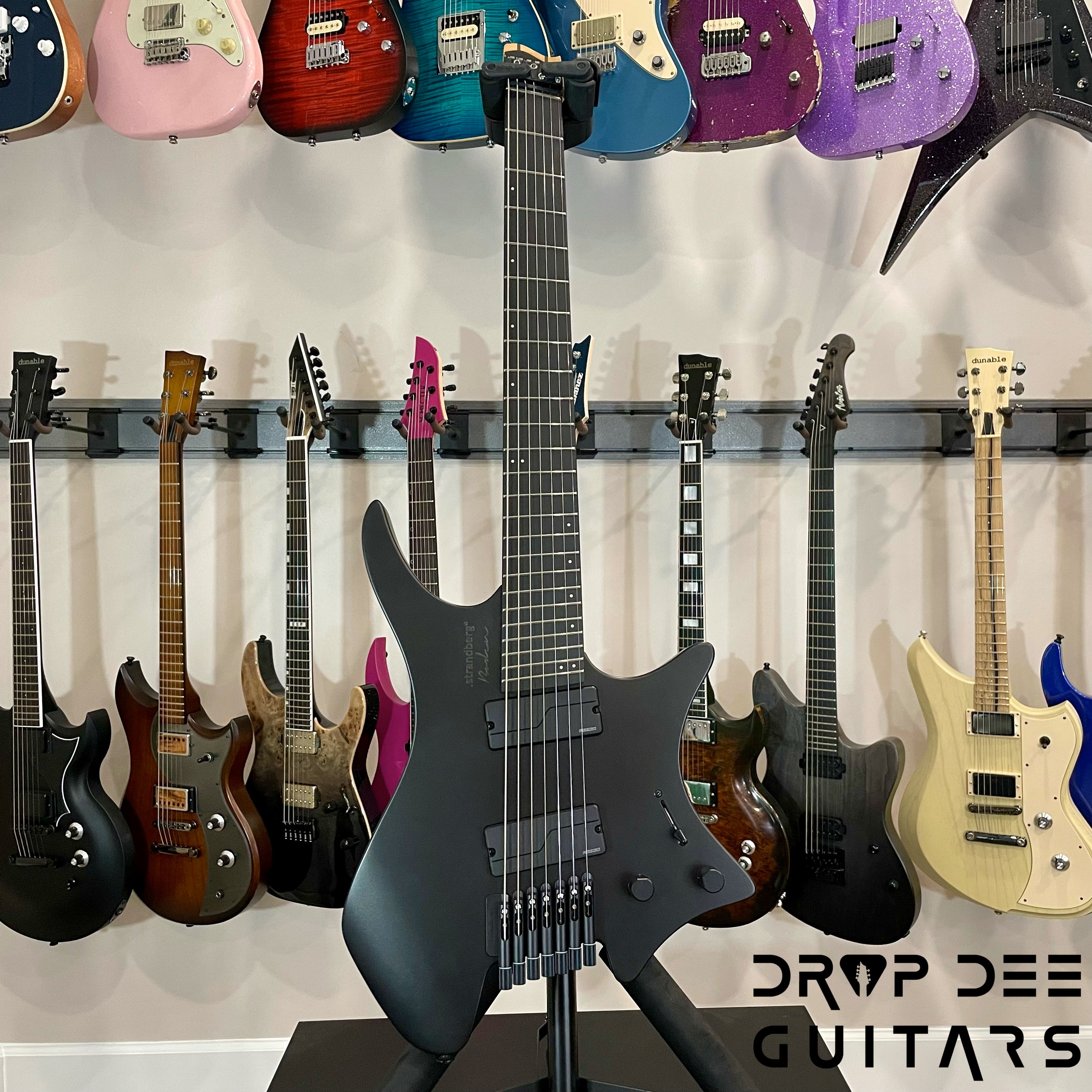 Strandberg Boden Metal NX 7 Multiscale Headless 7-String Electric Guitar w/ Bag - Black Granite