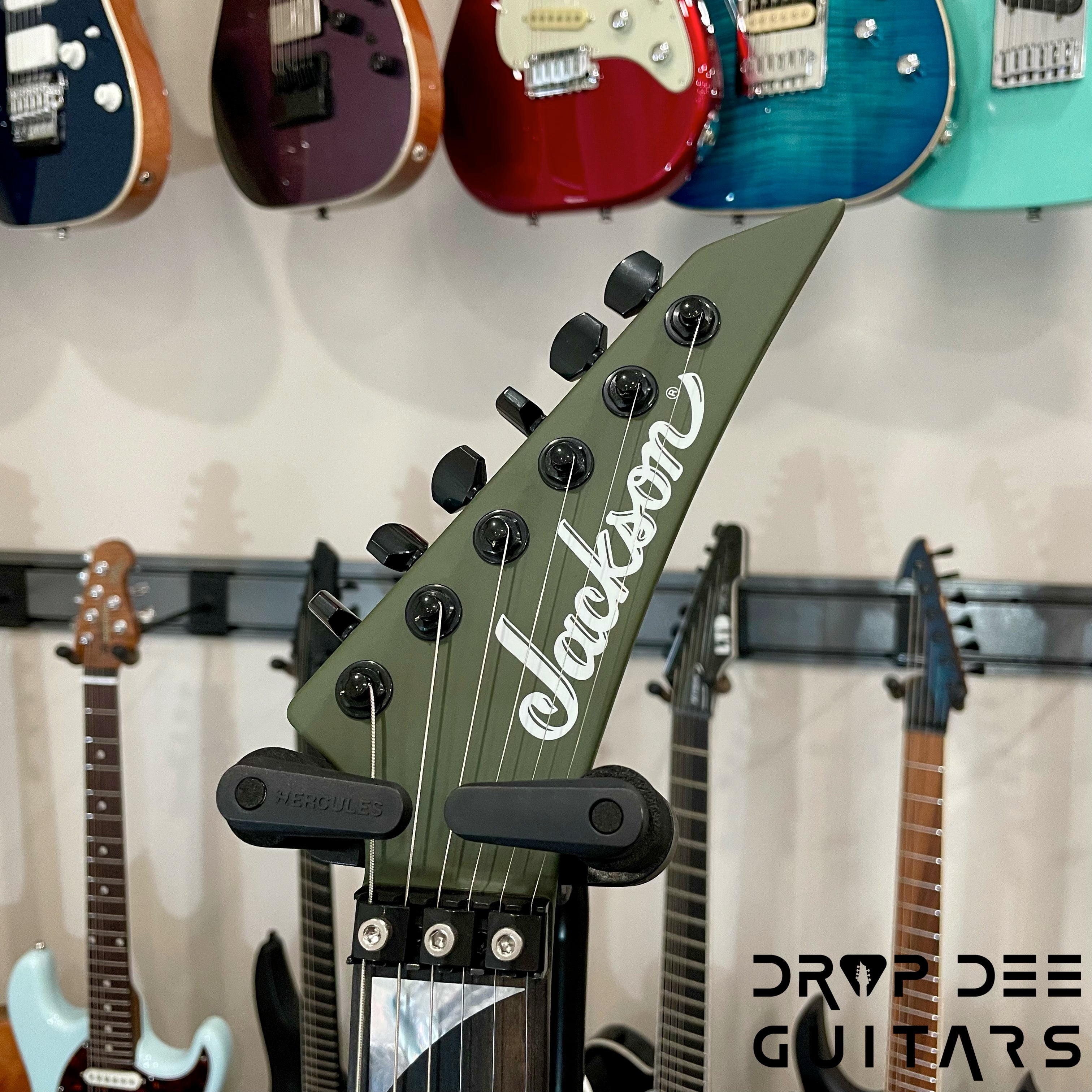 Jackson American Series Soloist SL2MG Electric Guitar w/ Case - Matte Army Drab