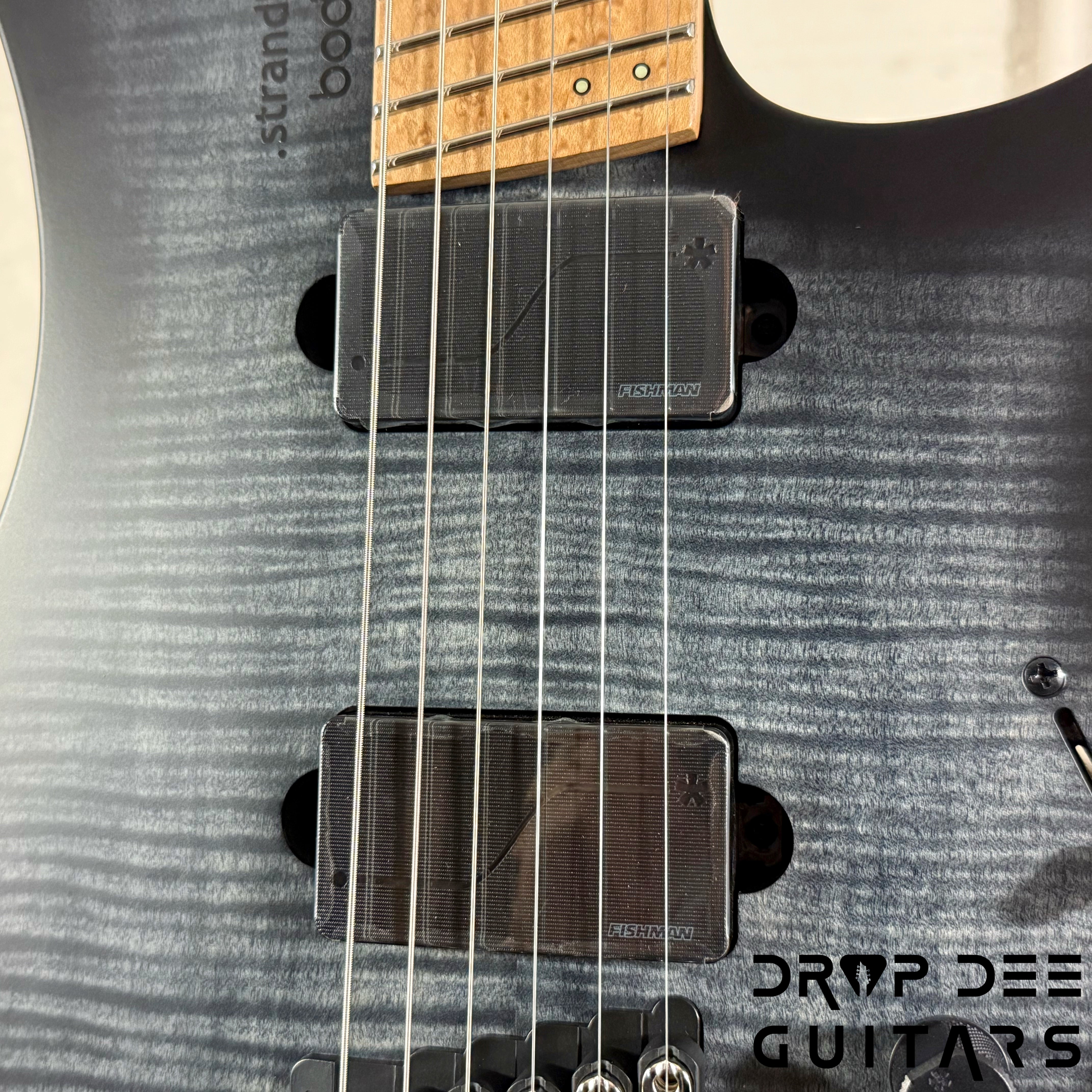 Strandberg Boden Original N2.6 Multiscale Headless Electric Guitar w/ Bag - Black Denim Burst Satin