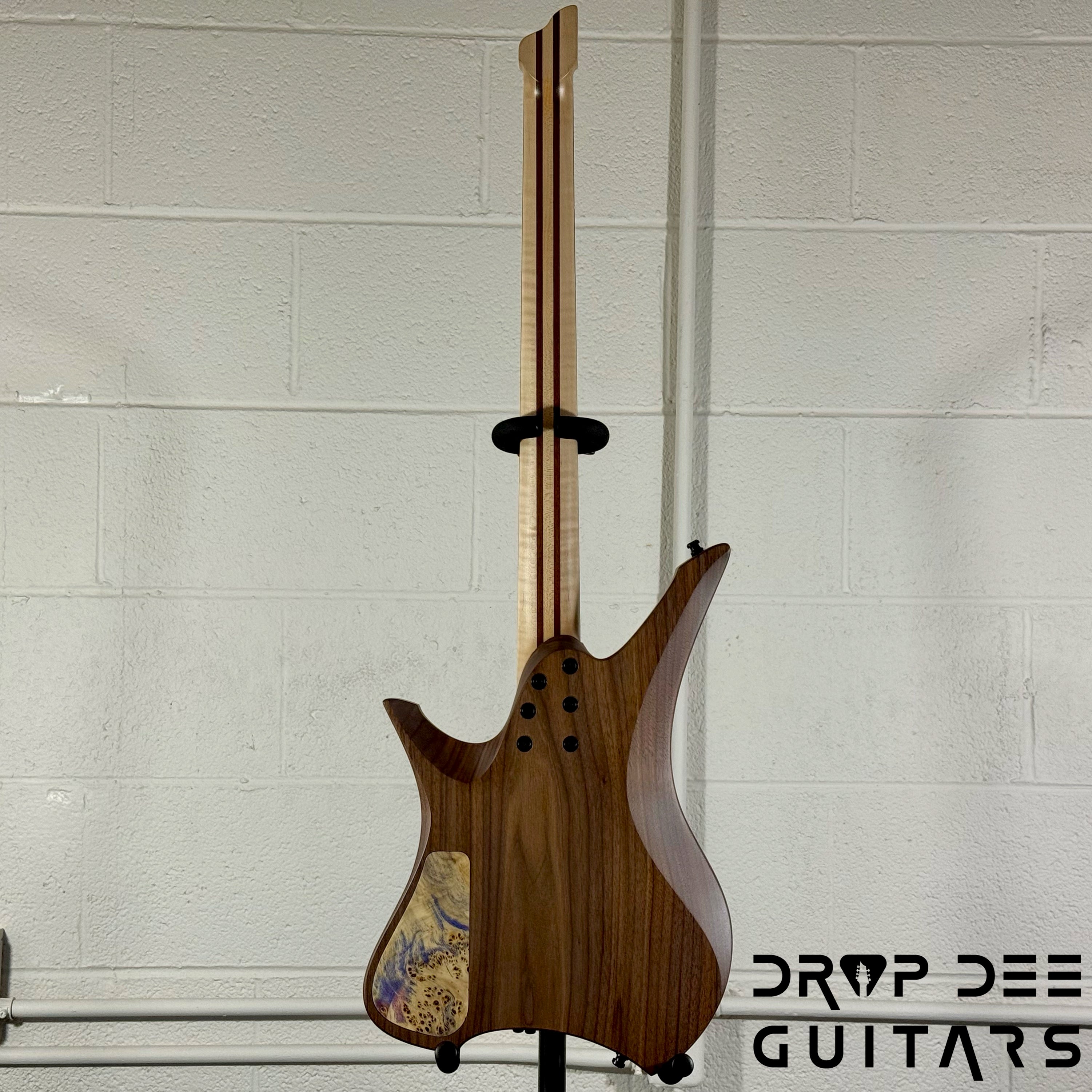 GV Guitars Syrius Headless Baritone Electric Guitar w/ Case - Natural