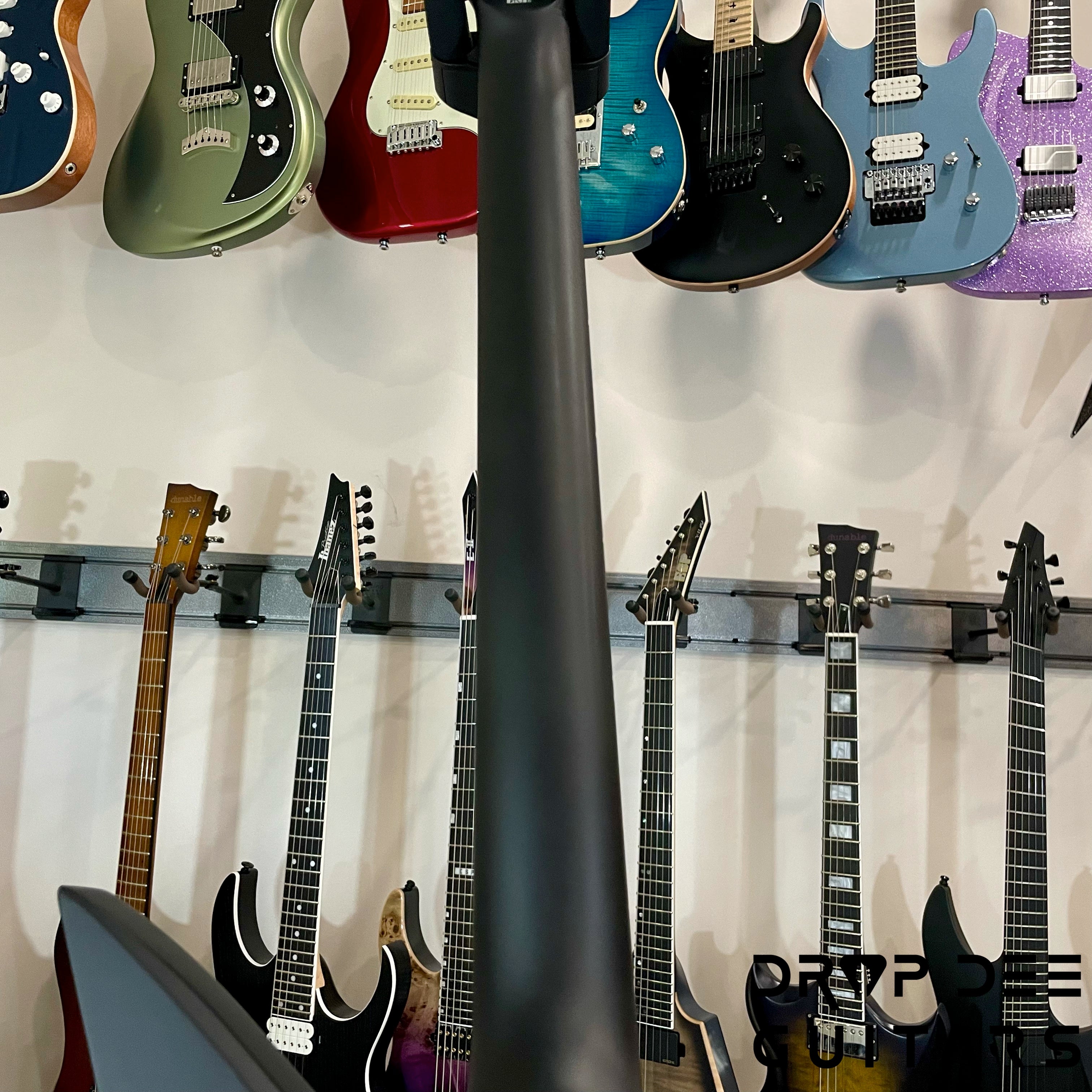 ESP LTD EX-7 Baritone Black Metal Electric Guitar