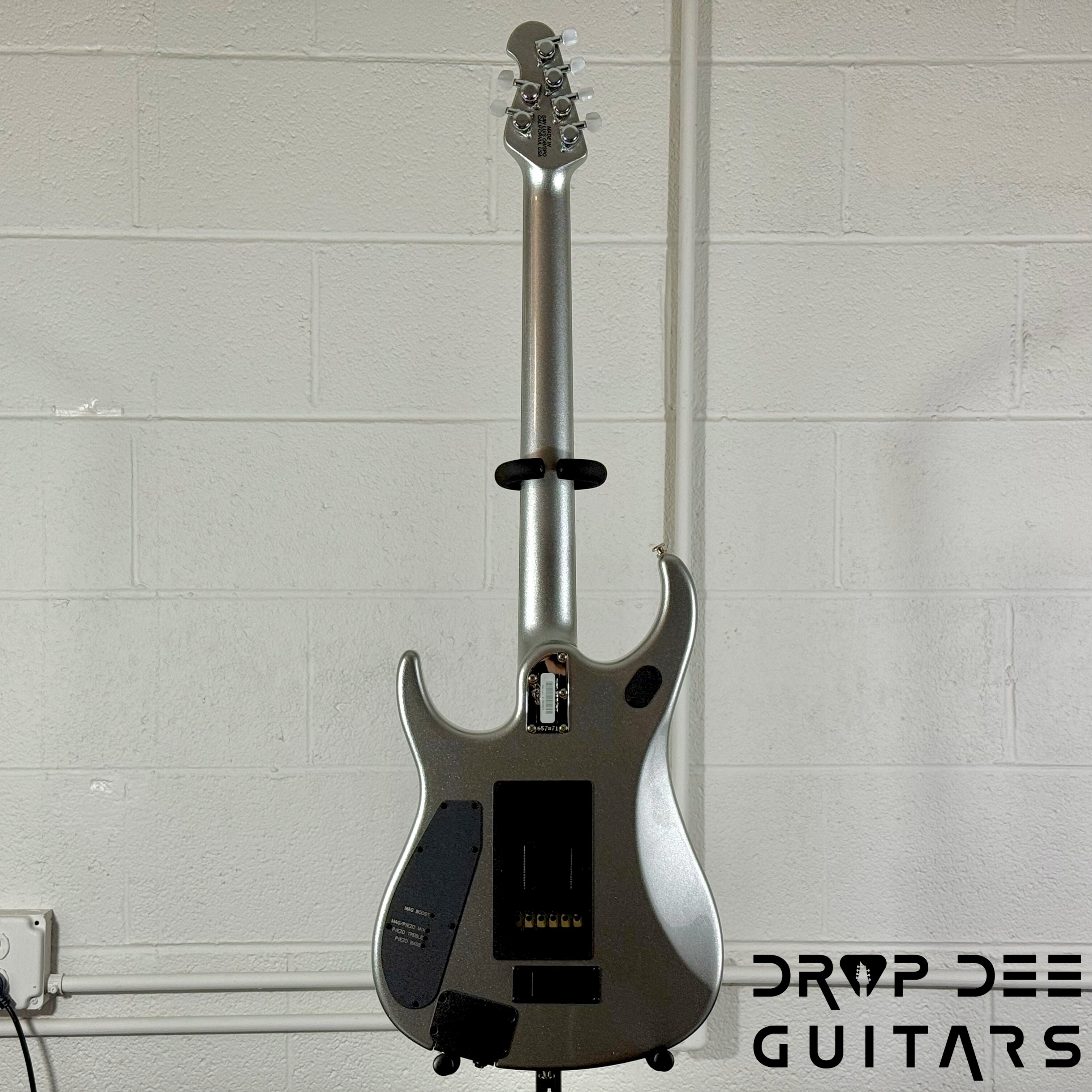 Ernie Ball Music Man JP13 6 Electric Guitar w/ Case - Platinum Silver