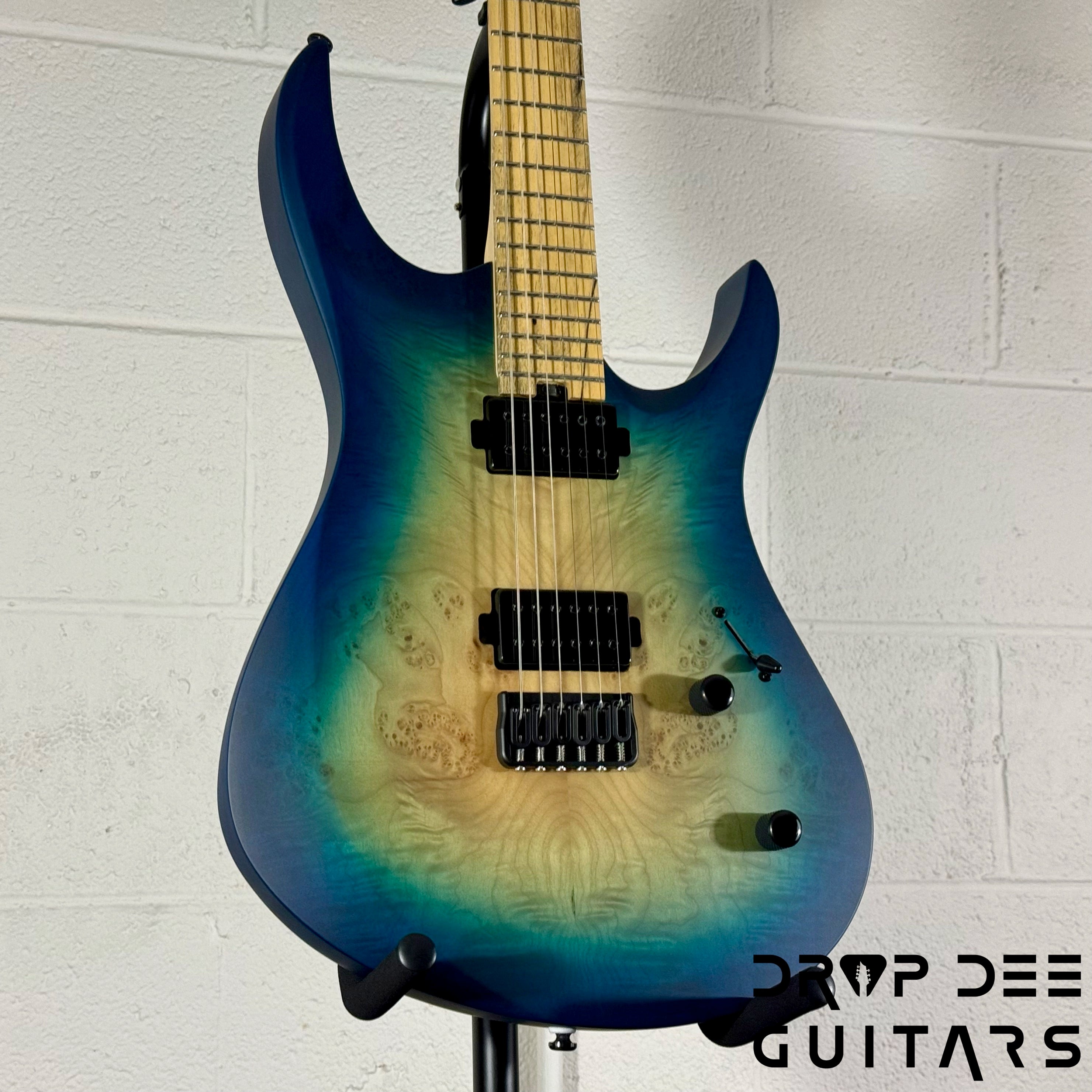 Balaguer DDG Exclusive Run Diablo Baritone Electric Guitar w/ Bag (1062) - Island Burst