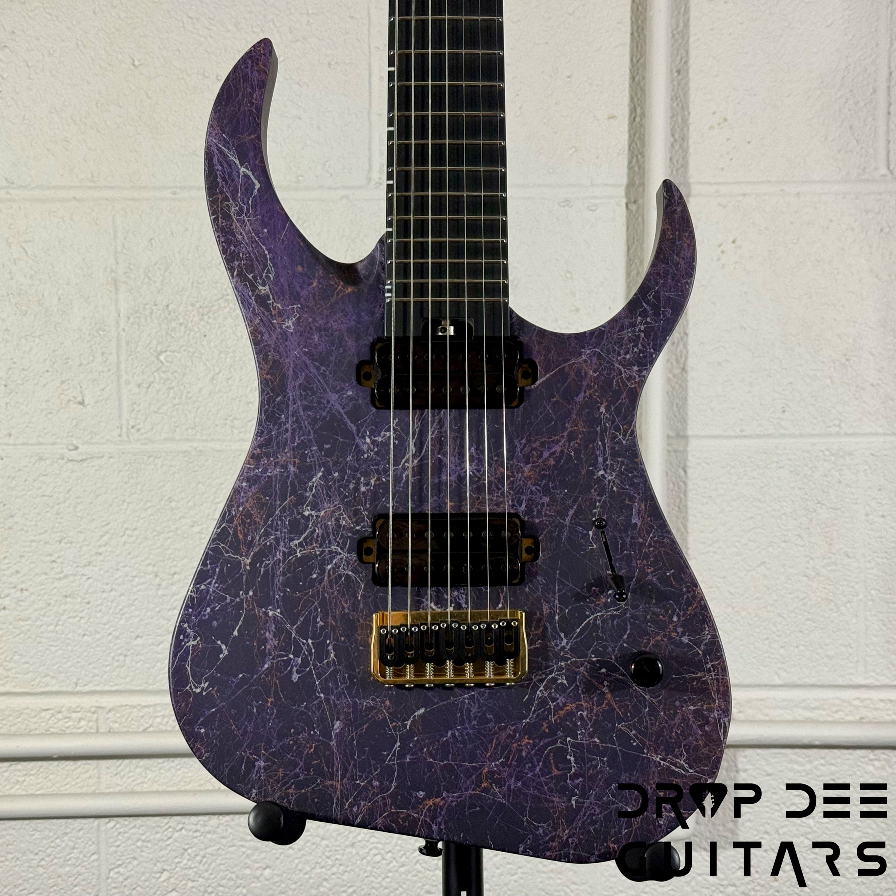 Ronciswall Miasma 7 7-String Electric Guitar w/ Bag - Copper Purple/Silver Marble