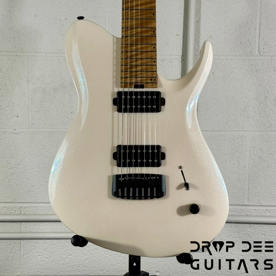 Balaguer USA Series Seraph Modern 7 Baritone 7-String Electric Guitar w/ Case (1224) - Gloss Metallic Jewel