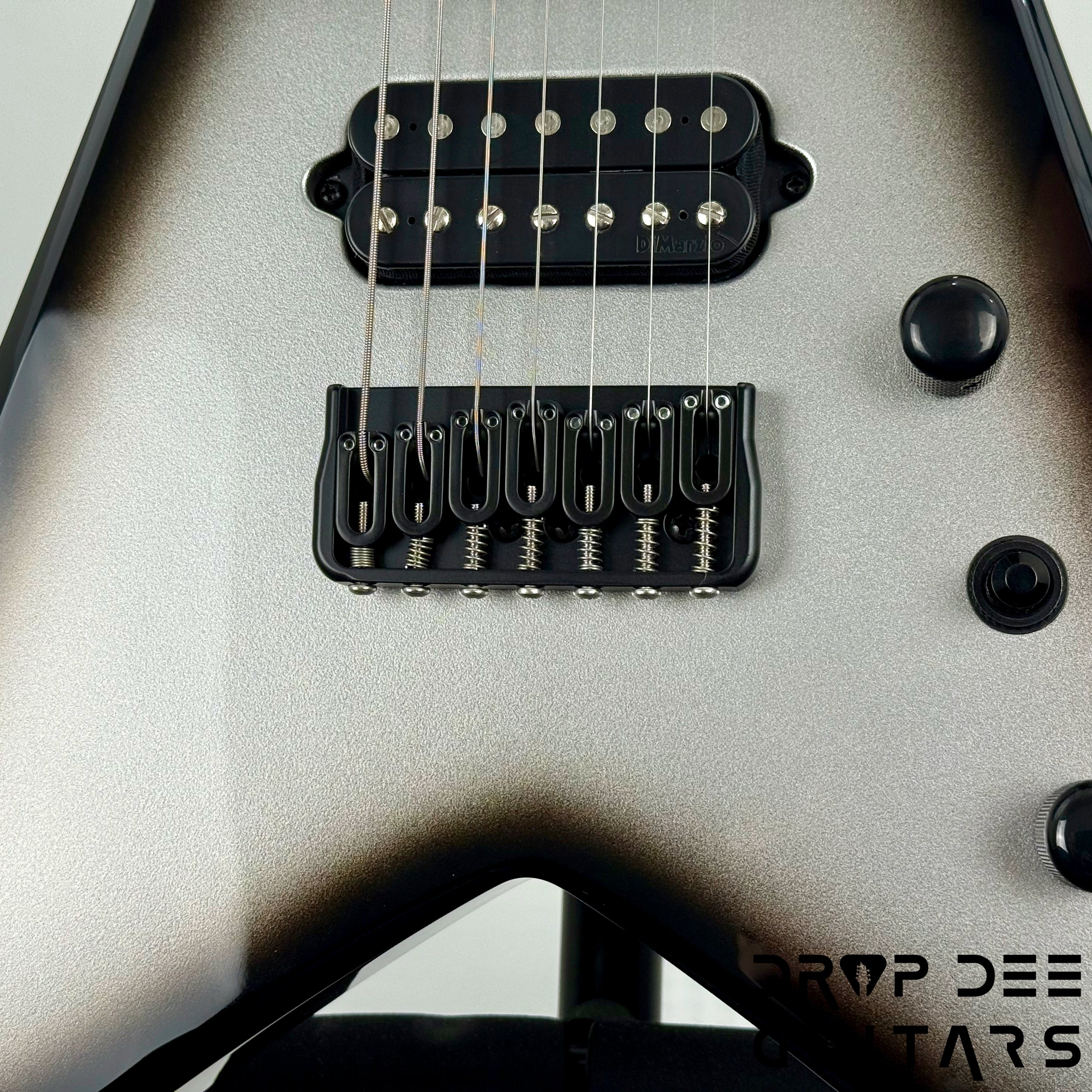 Jackson USA Custom Shop Special Edition King V 7 7-String Electric Guitar w/ Case - Silverburst