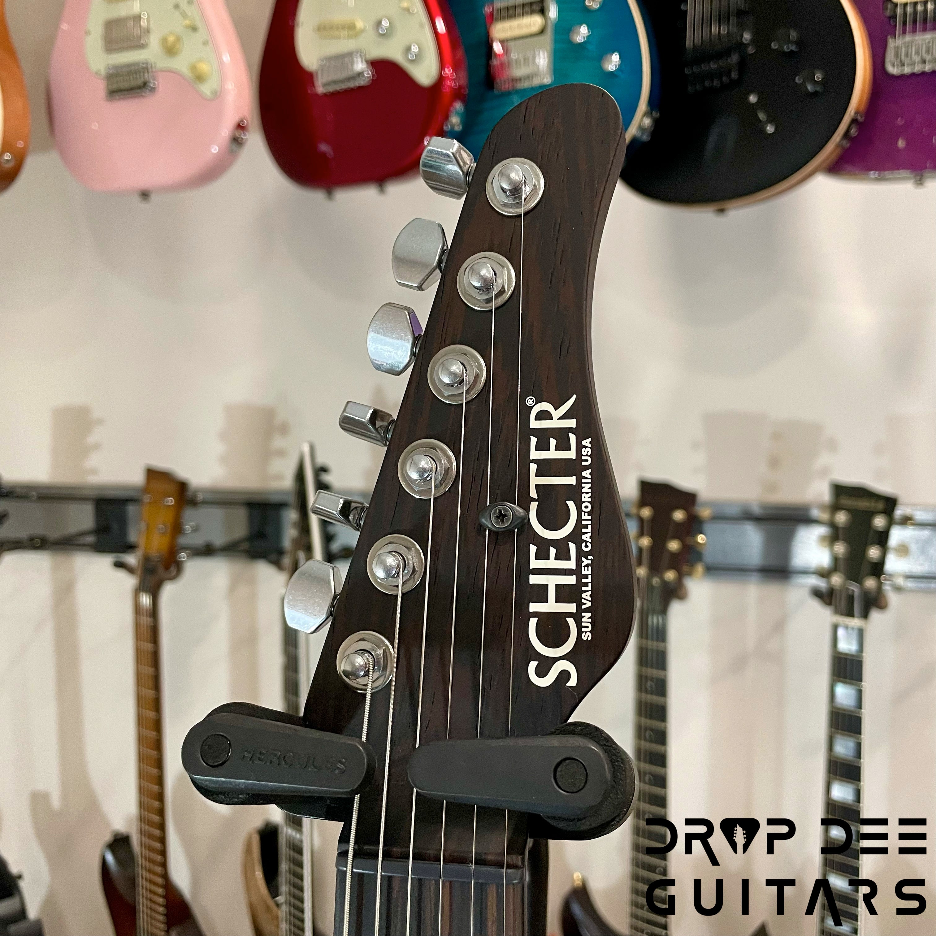 Schecter USA Custom Shop Nick Johnston Traditional Electric Guitar w/ Case - Lake Placid Blue over 3-Tone Sunburst (Heavy Relic)