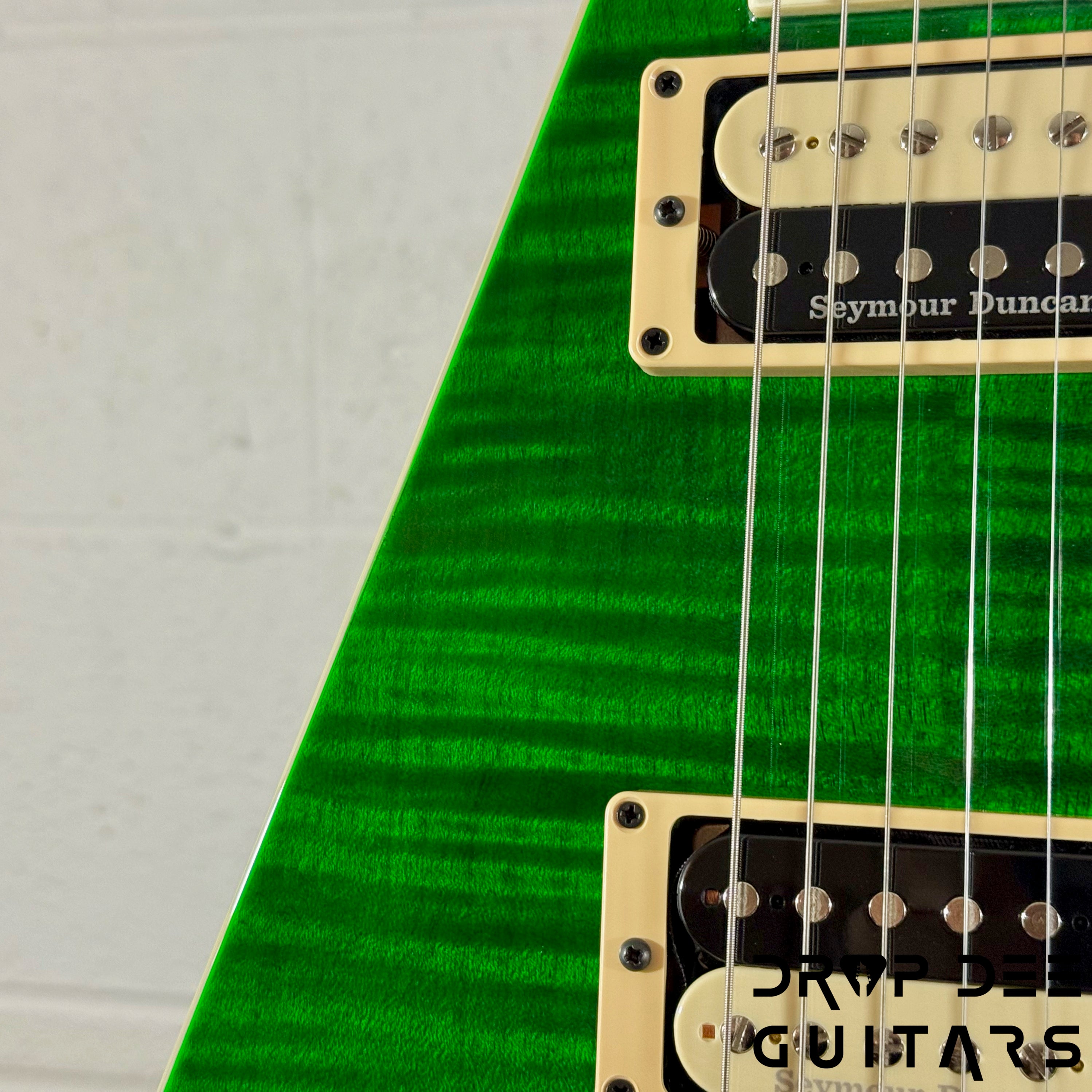 Jackson USA Custom Shop Special Edition Rhoads Electric Guitar w/ Case - Trans Green