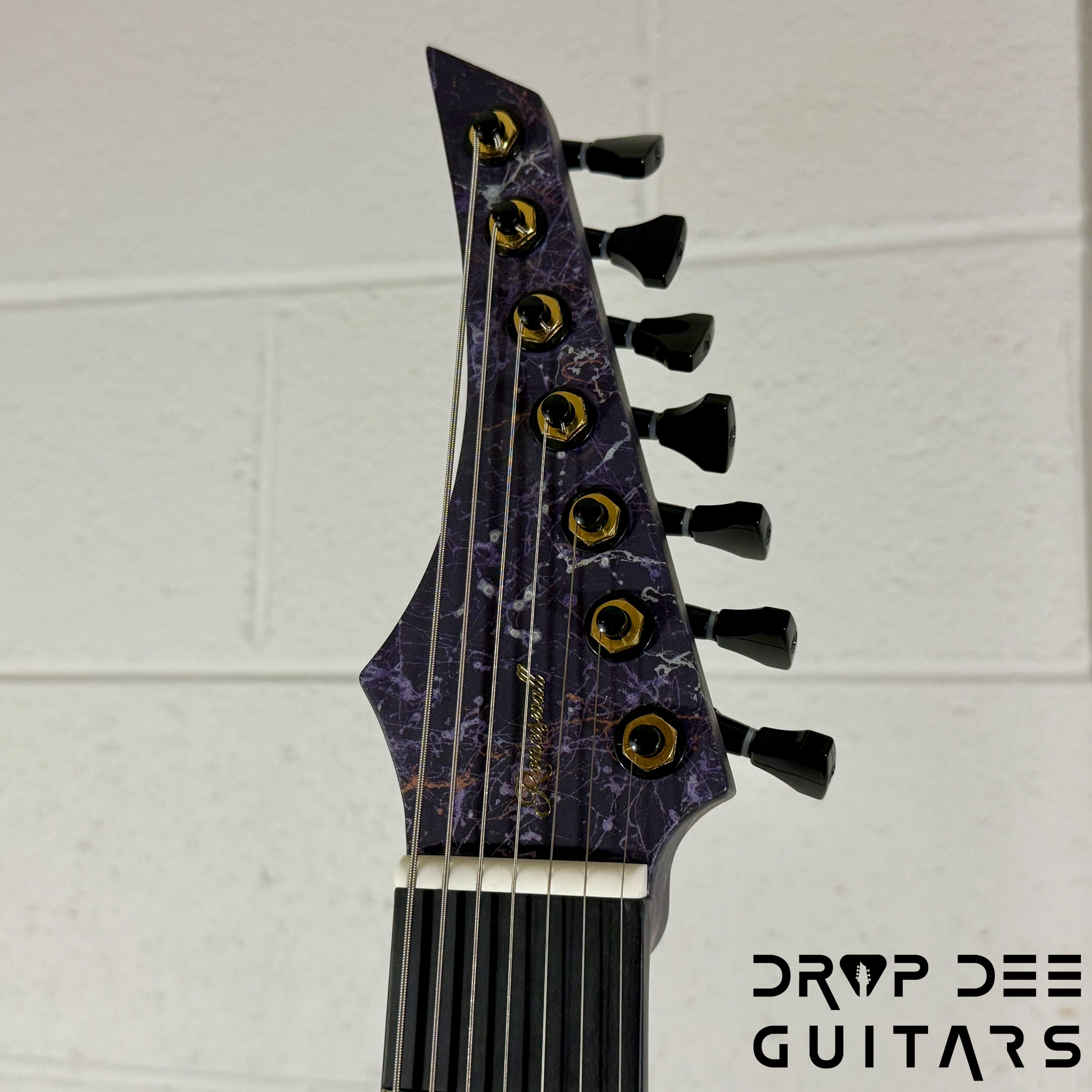 Ronciswall Miasma 7 7-String Electric Guitar w/ Bag - Copper Purple/Silver Marble