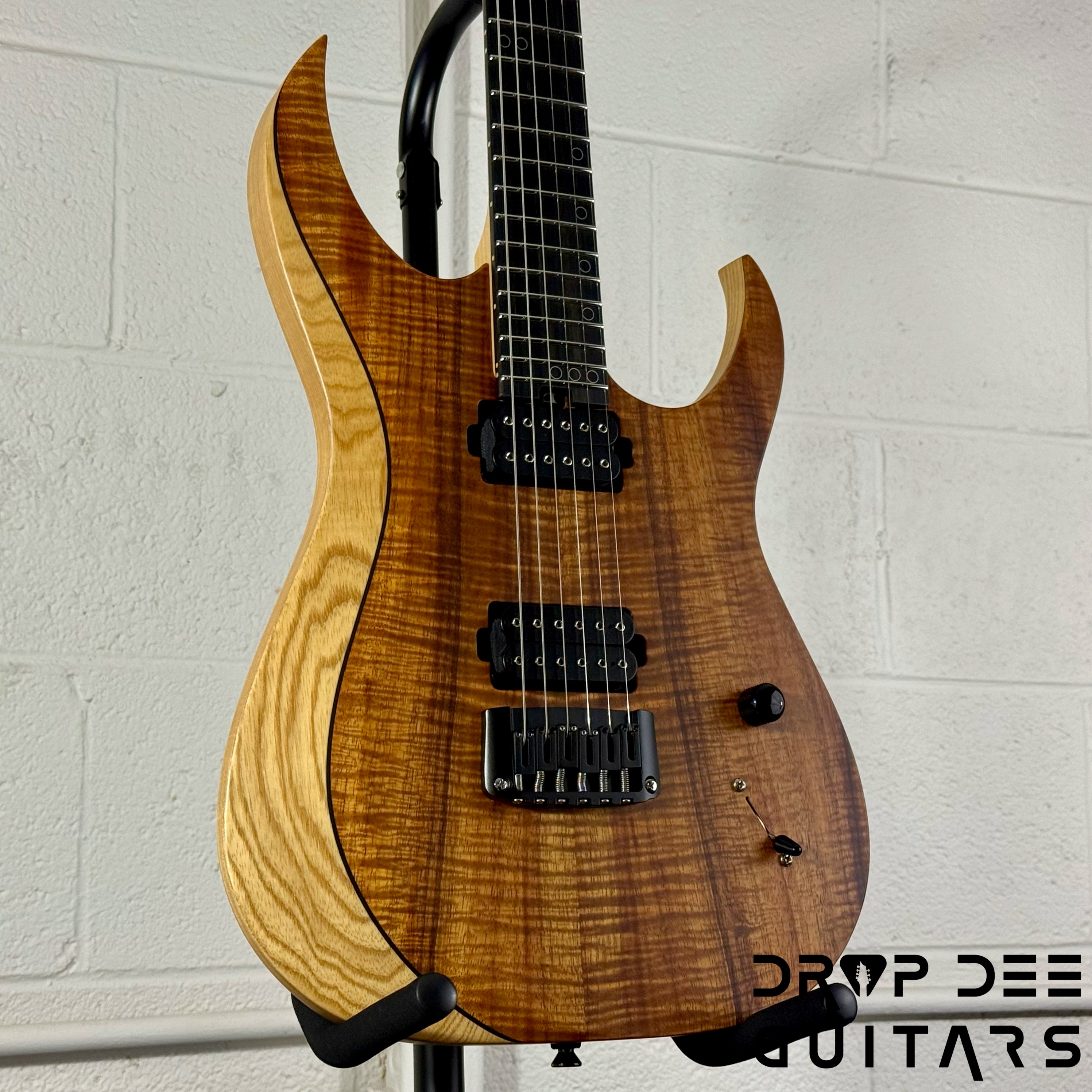 Schecter Custom Shop Sunset Extreme Exotic Electric Guitar w/ Case - Koa Vintage Natural Satin