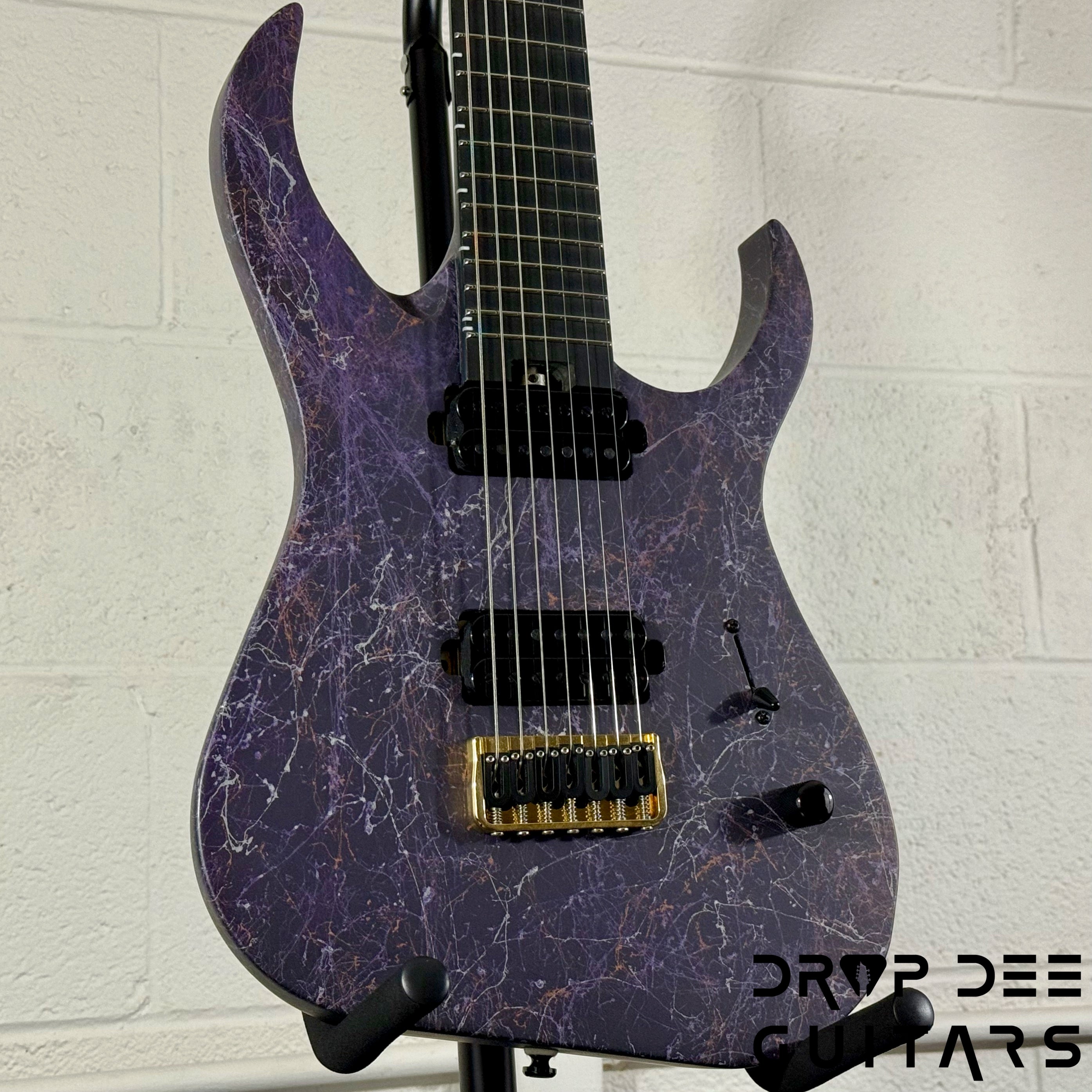 Ronciswall Miasma 7 7-String Electric Guitar w/ Bag - Copper Purple/Silver Marble