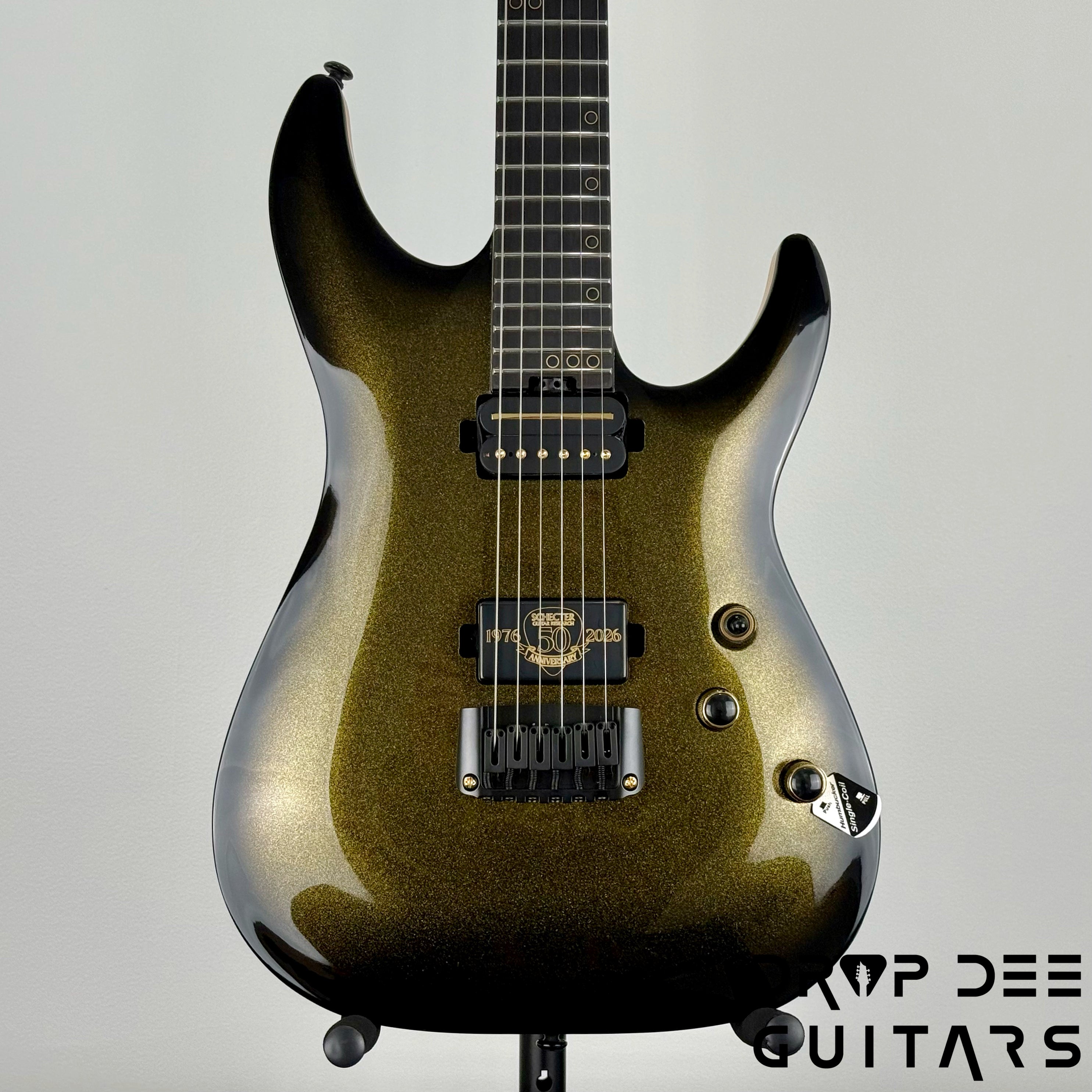 Schecter Diamond Series 50th Anniversary C-1 Electric Guitar - 50th Gold Burst