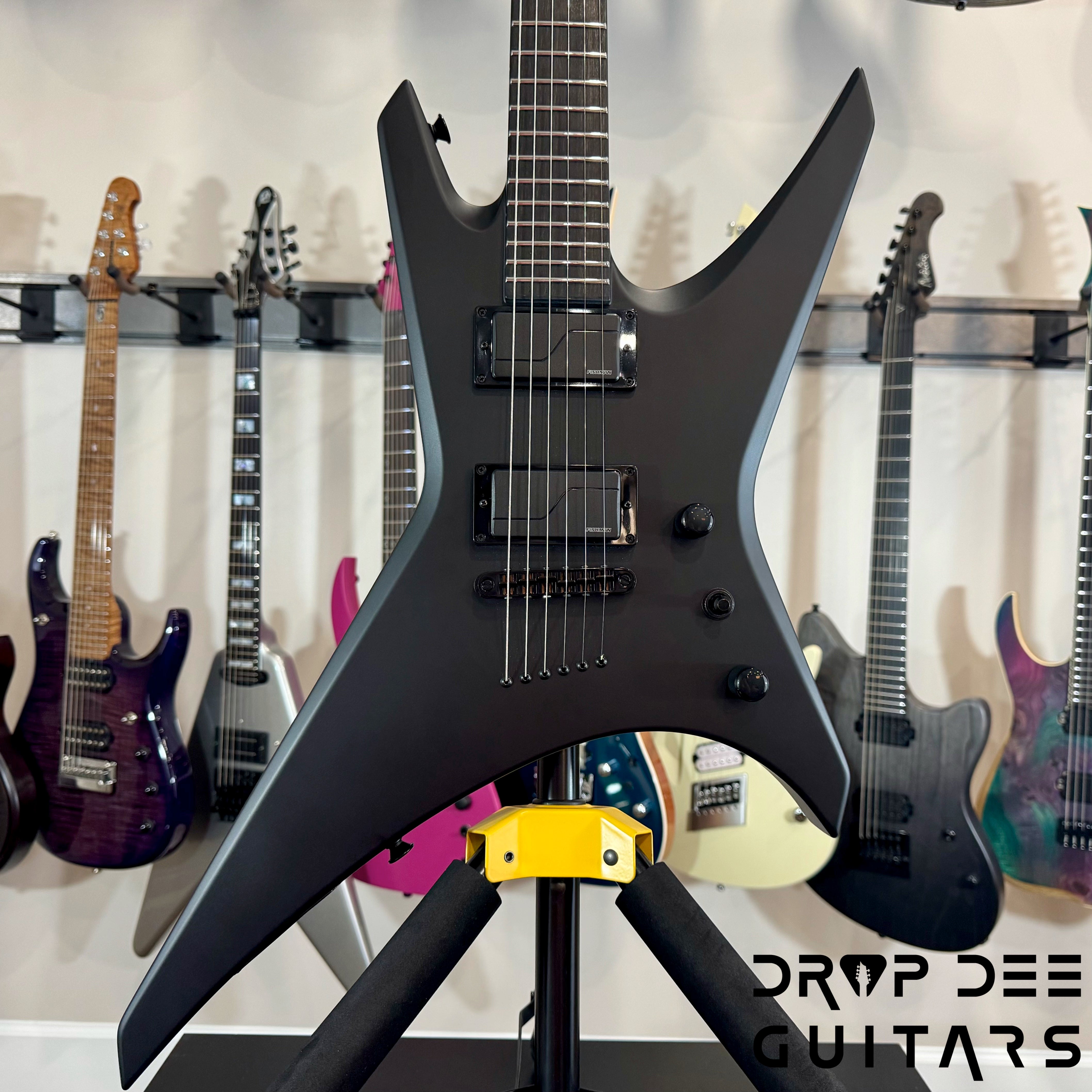 Jackson Custom Shop Warrior Electric Guitar w/ Case - Blackout