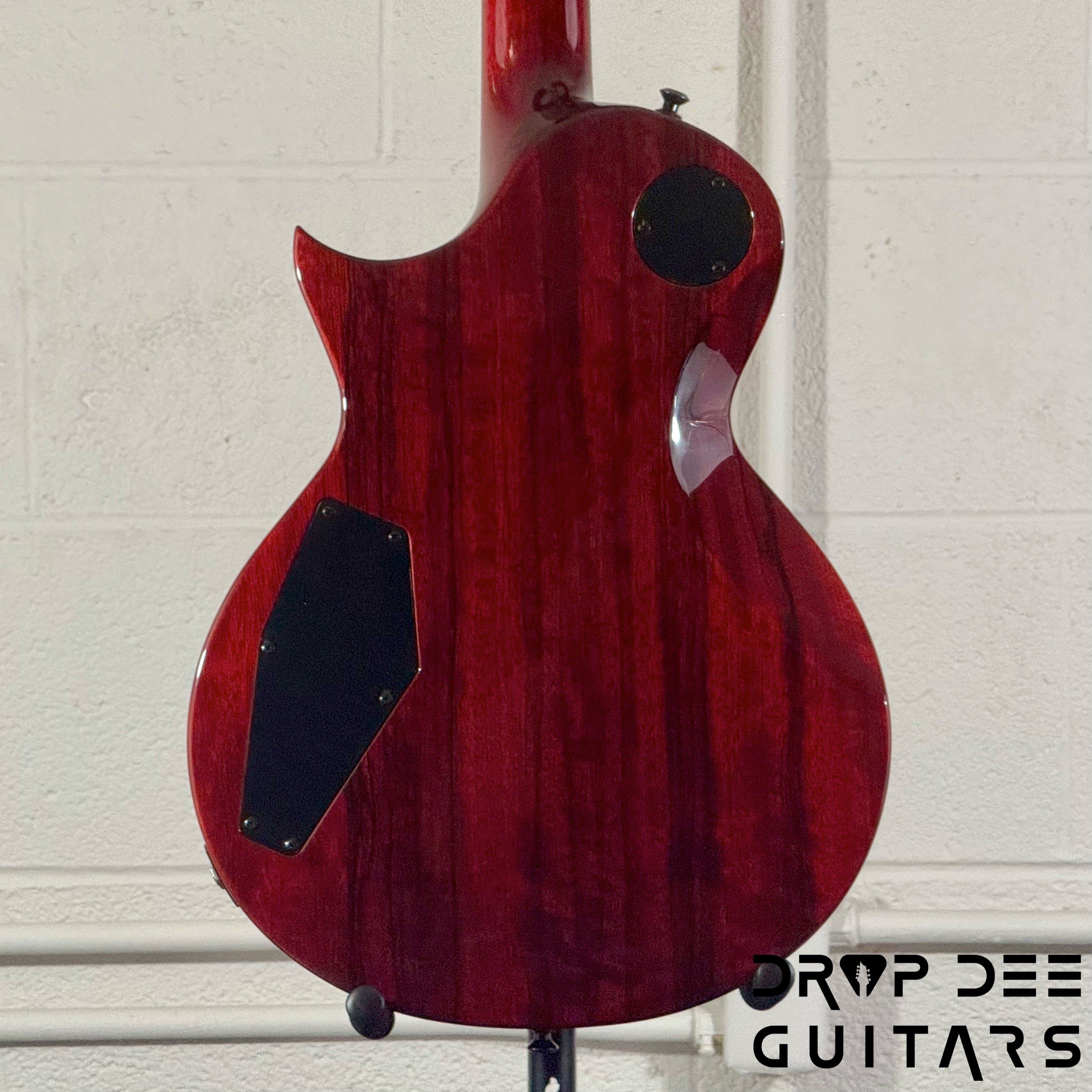 ESP USA Limited Edition Eclipse Black Limba Electric Guitar w/ Case - Black Cherry