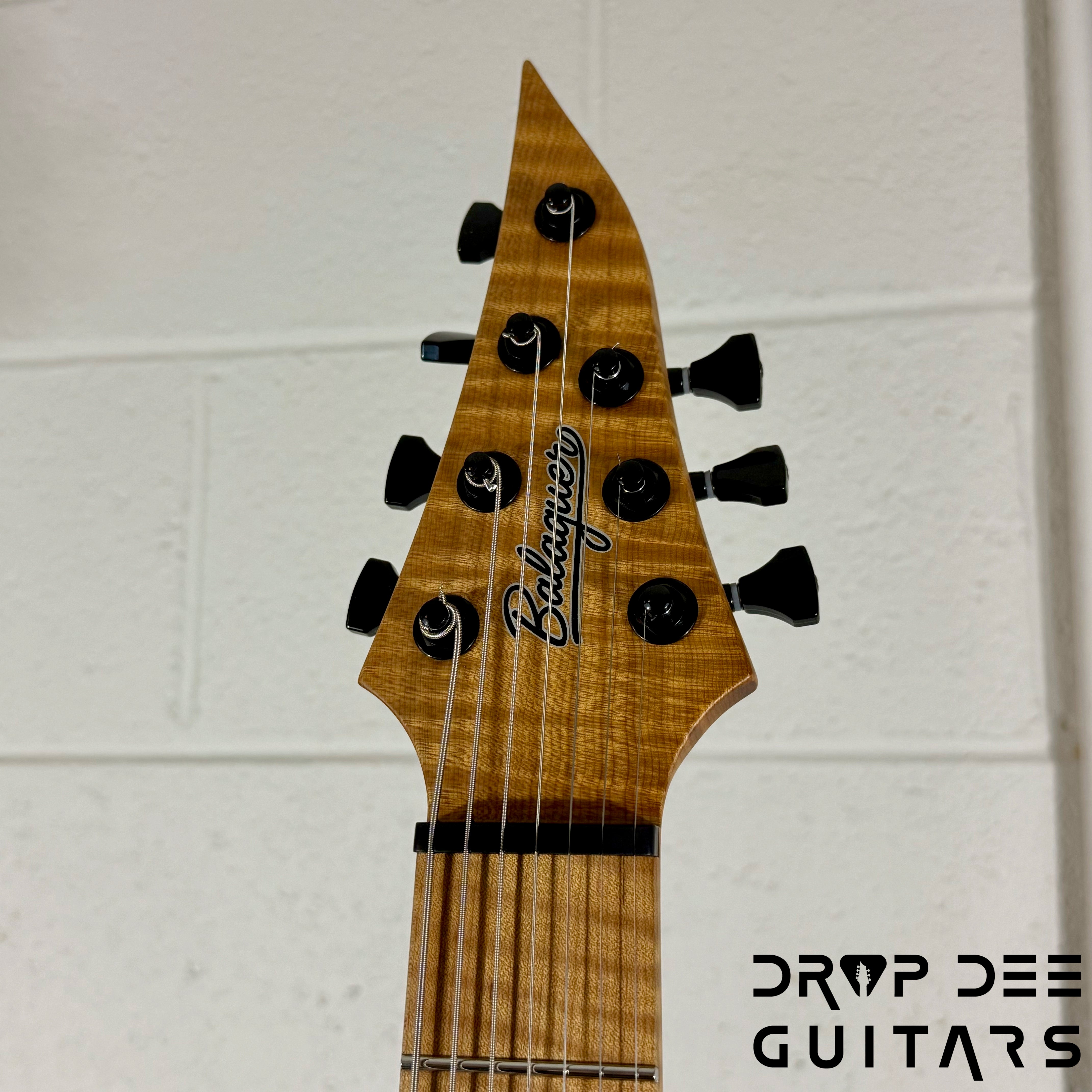 Balaguer USA Series Seraph Modern 7 Baritone 7-String Electric Guitar w/ Case (824) - Gloss Metallic Rose Gold