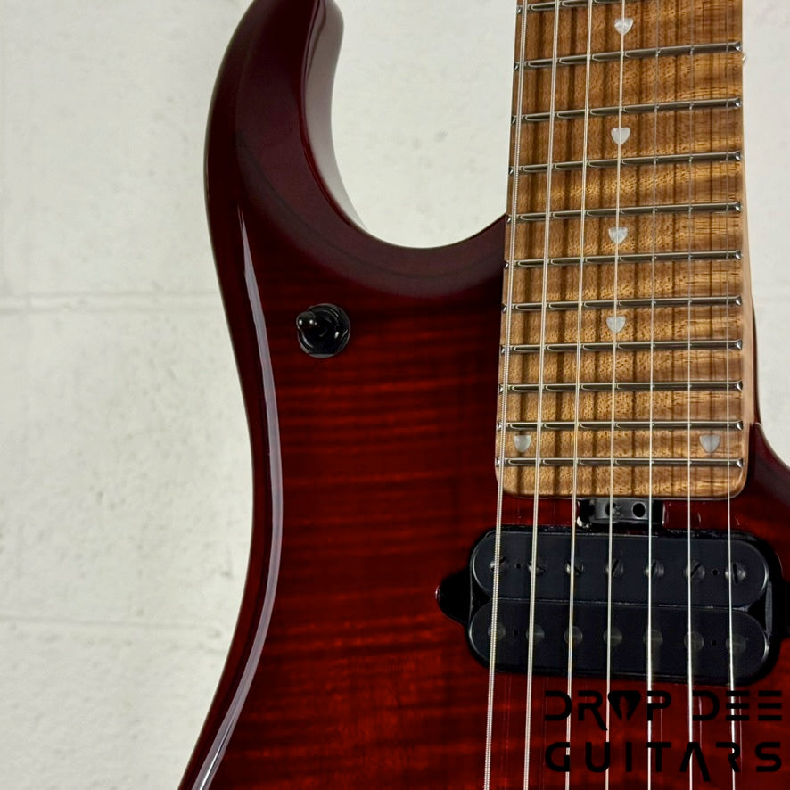 Ernie Ball Music Man JP15-7 7-String Electric Guitar w/ Case - Red Tide