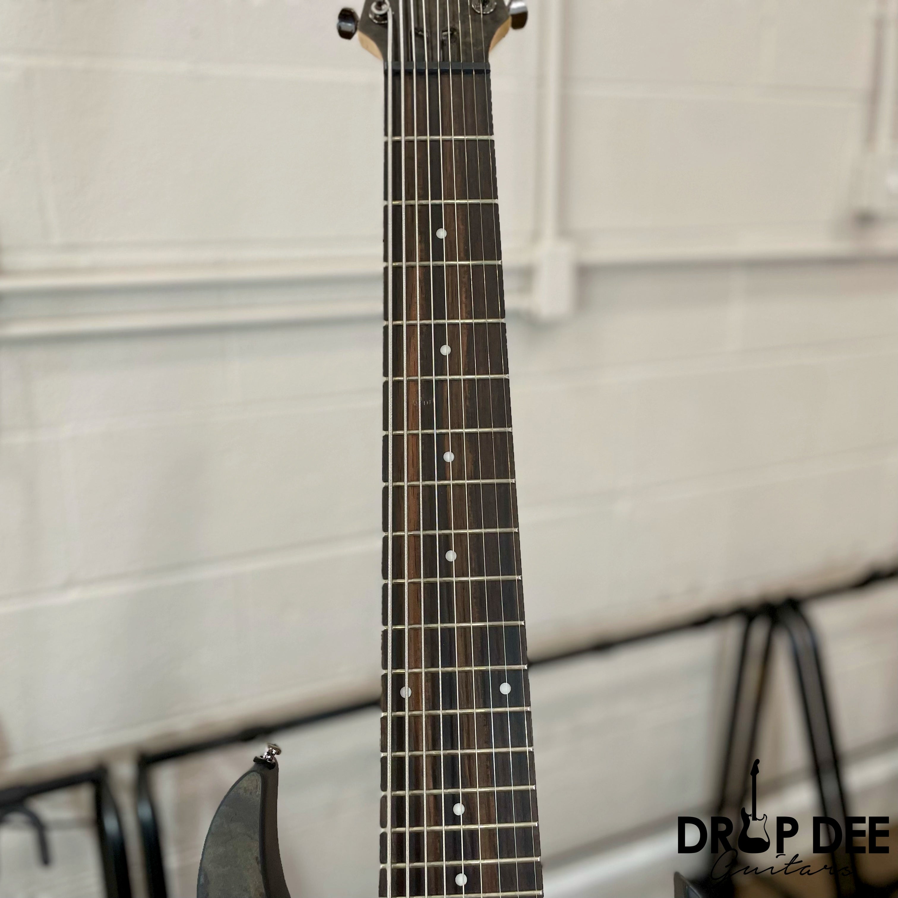 Ibanez Axe Lab Design RG9PB Baritone 9-String Electric Guitar - Transparent Flat Gray