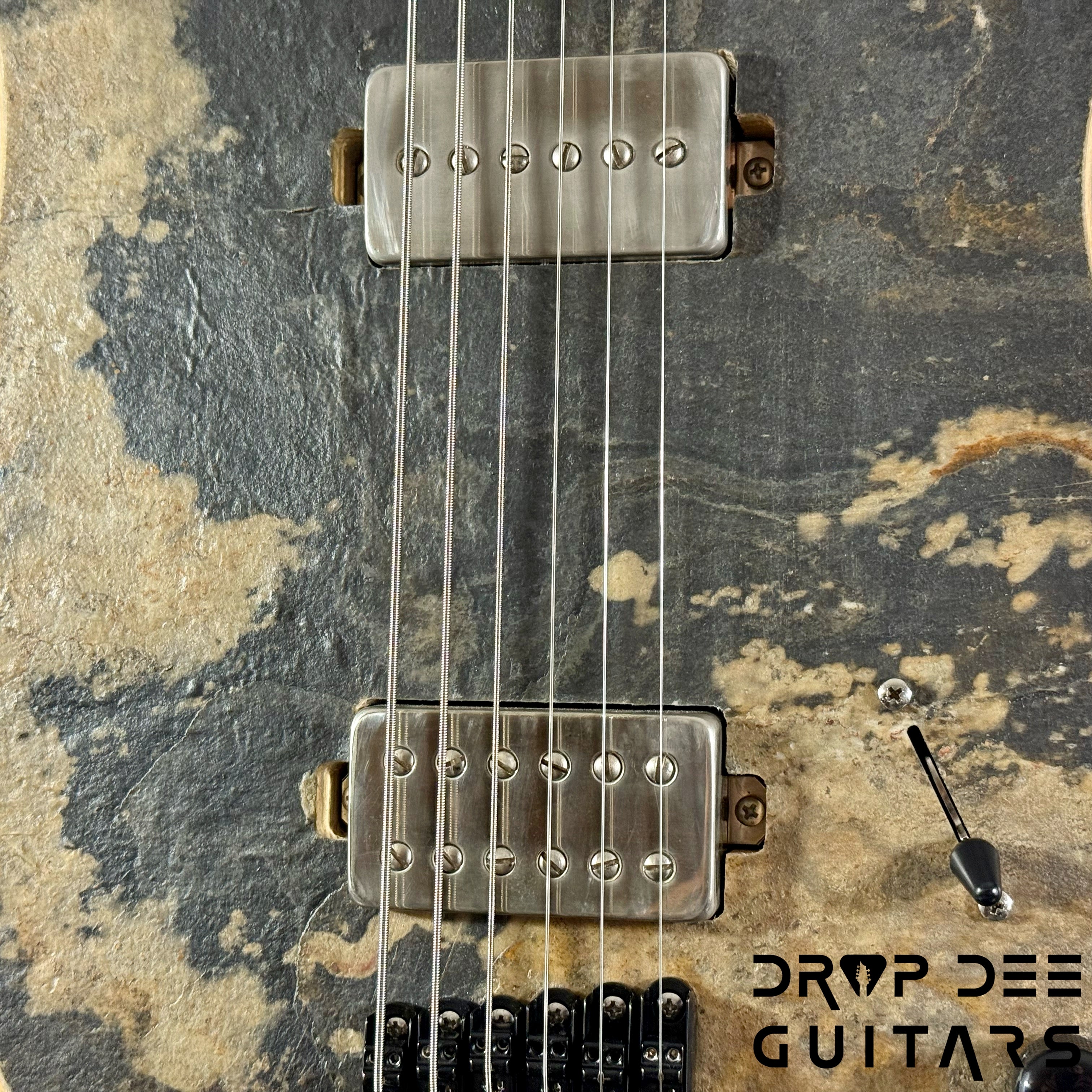 GV Guitars Mercenary Baritone Electric Guitar w/ Case - Stone