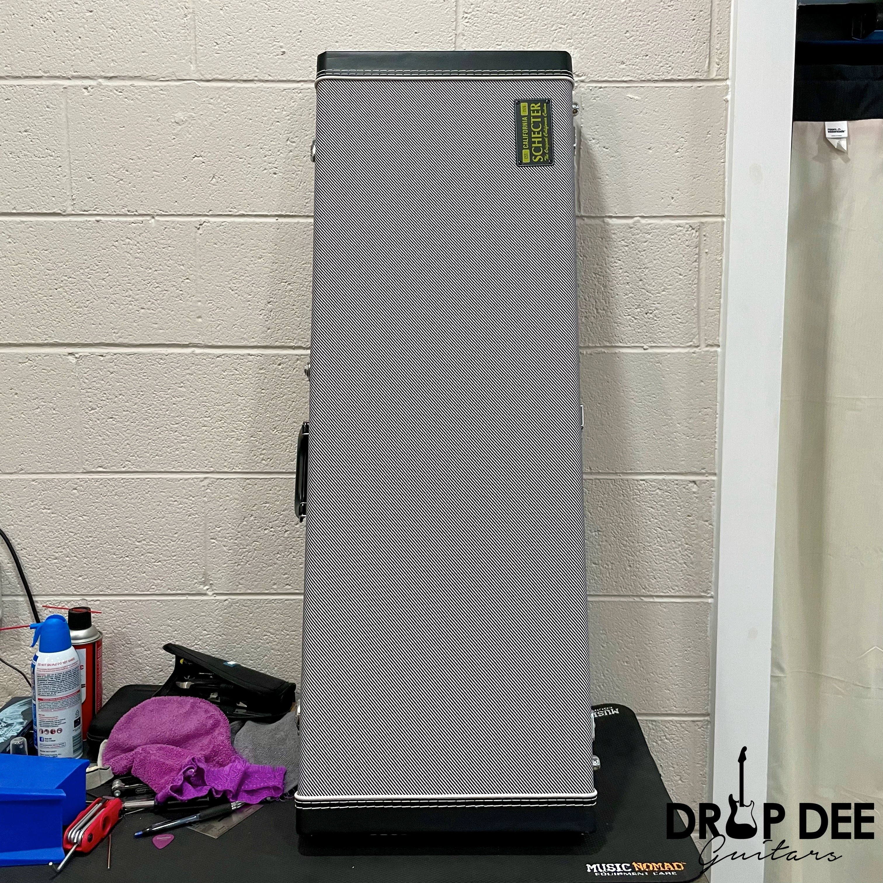 Schecter USA Custom Shop PT Custom Electric Guitar w/ Case - Trans Sky Blue