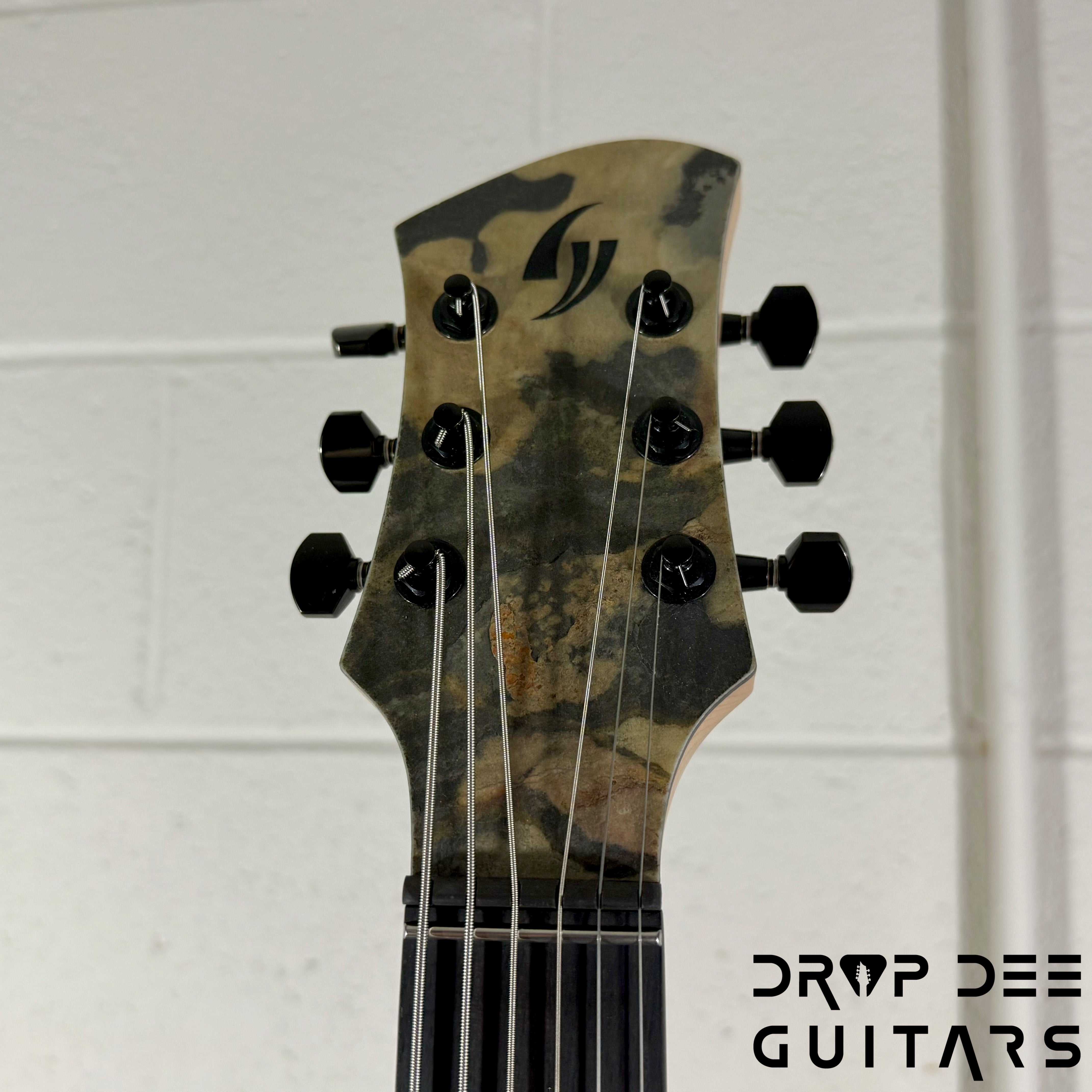 GV Guitars Mercenary Baritone Electric Guitar w/ Case - Stone