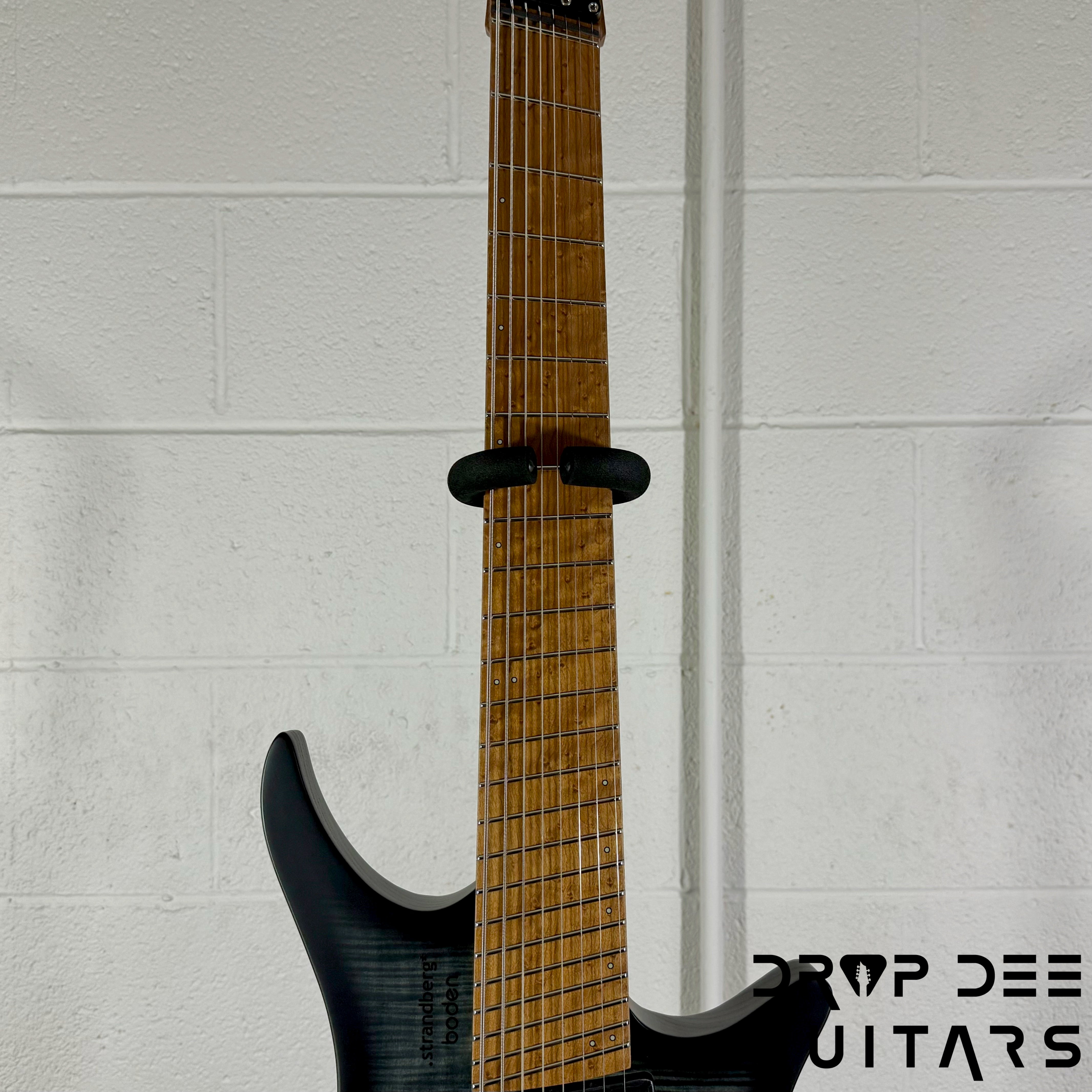 Strandberg Boden Original N2.8 8-String Multiscale Headless Electric Guitar w/ Bag - Black Denim Burst Satin