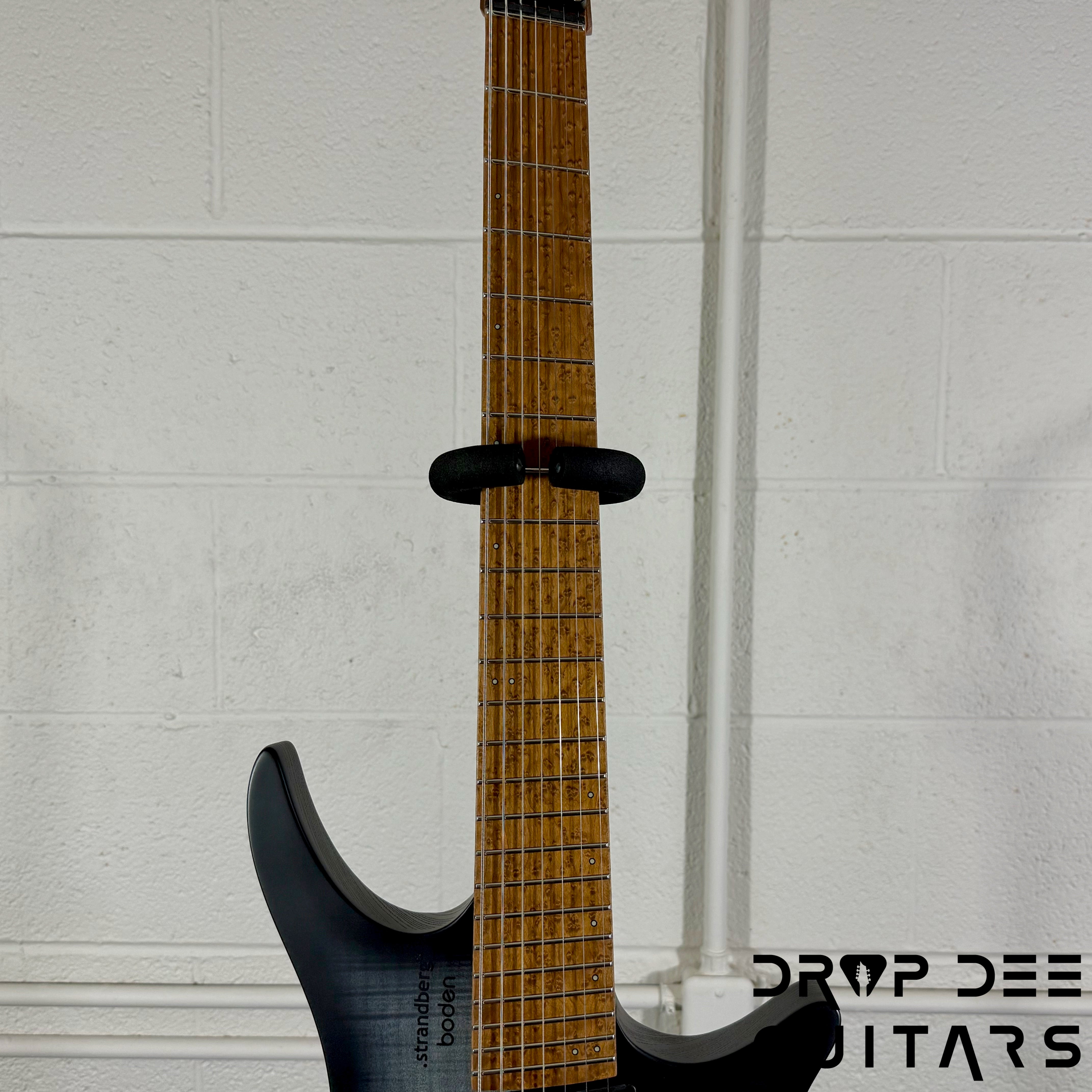 Strandberg Boden Original N2.7 7-String Multiscale Headless Electric Guitar w/ Bag - Black Denim Burst Satin