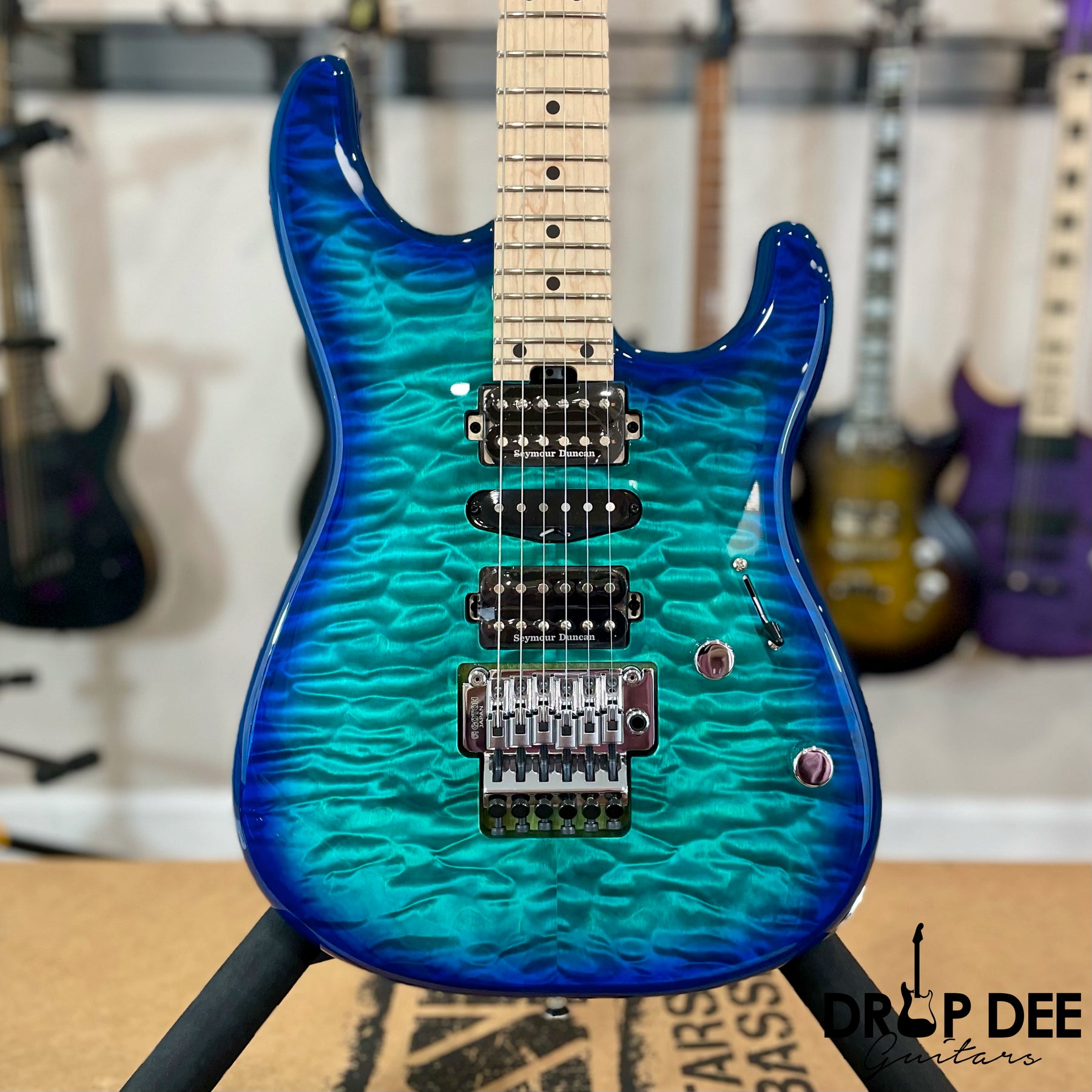 Charvel MJ San Dimas Style 1 HSH FR M QM Electric Guitar w/ Case
