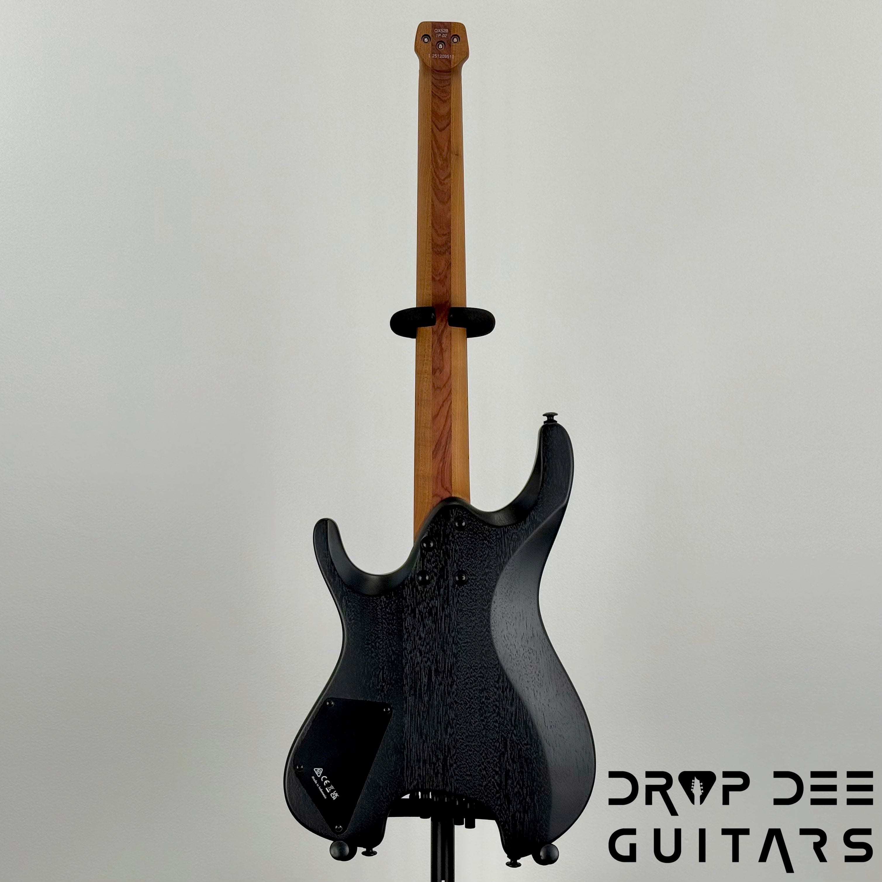 Ibanez Q Series QX52B Multiscale Headless Electric Guitar w/ Bag - Weathered Black