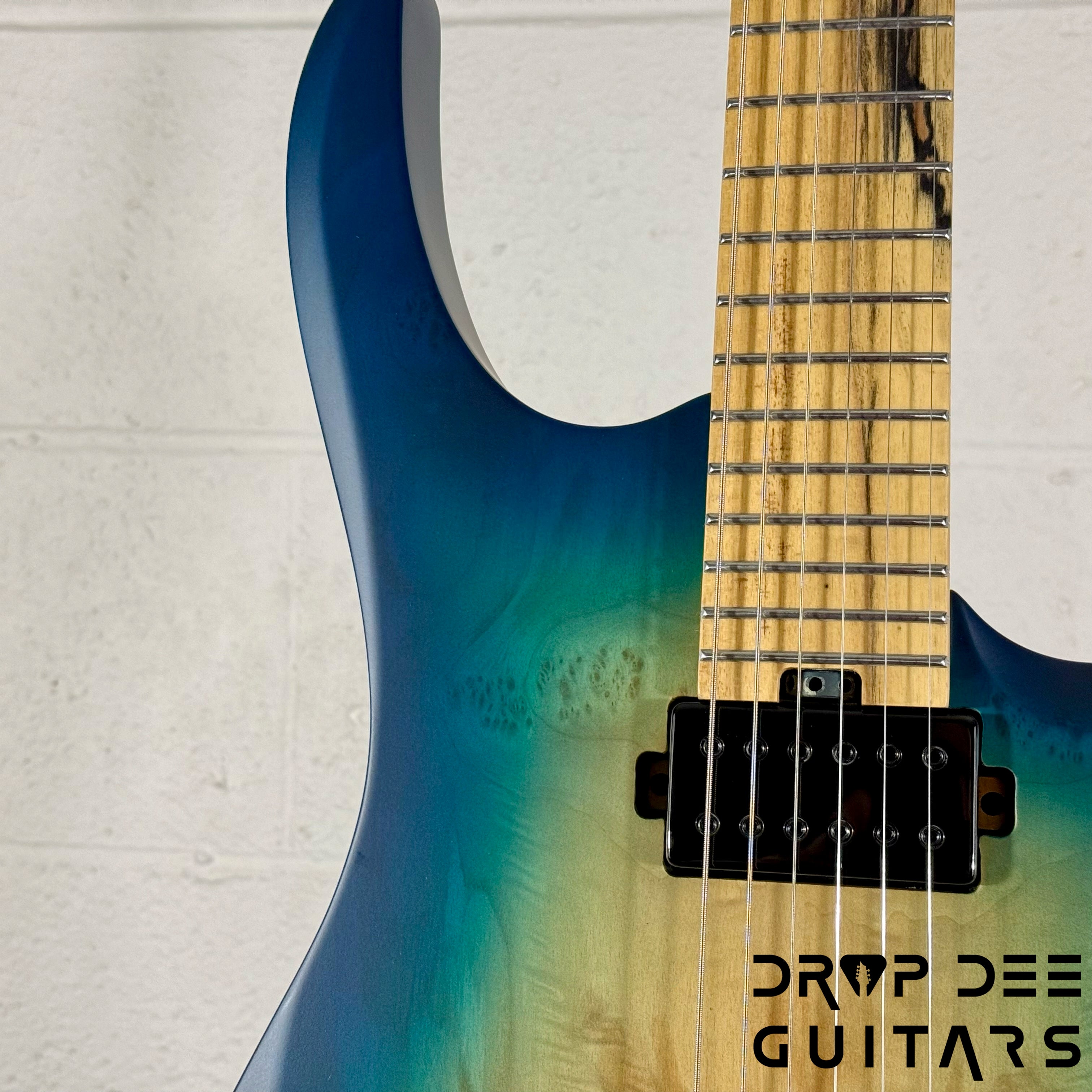 Balaguer DDG Exclusive Run Diablo Baritone Electric Guitar w/ Bag (1051) - Island Burst