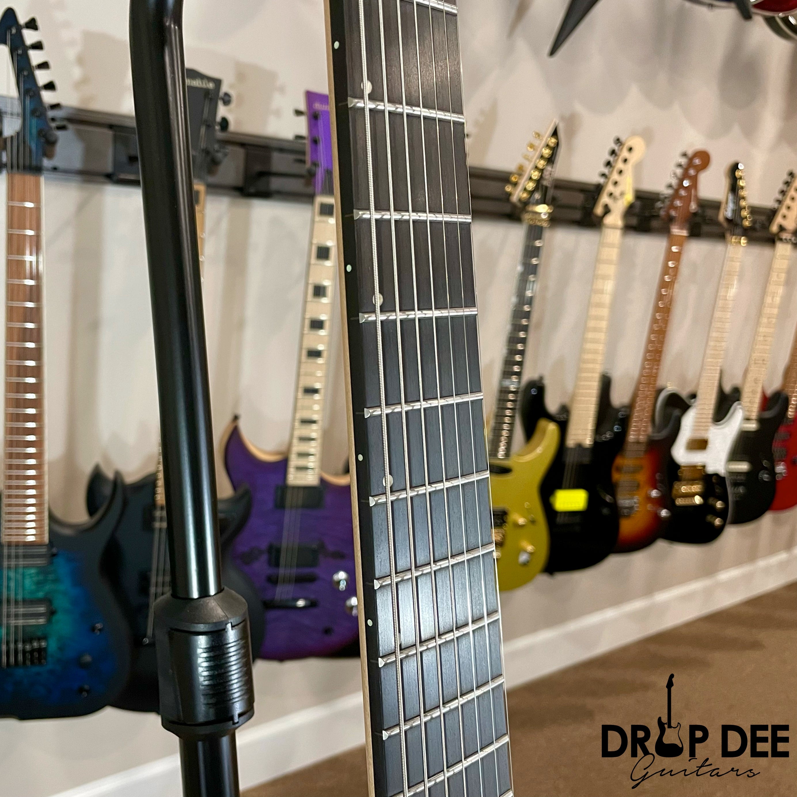 Jackson Pro Plus Series Dinky MDK7P HT Baritone 7-String Electric Guitar w/ Bag - Chlorine Burst